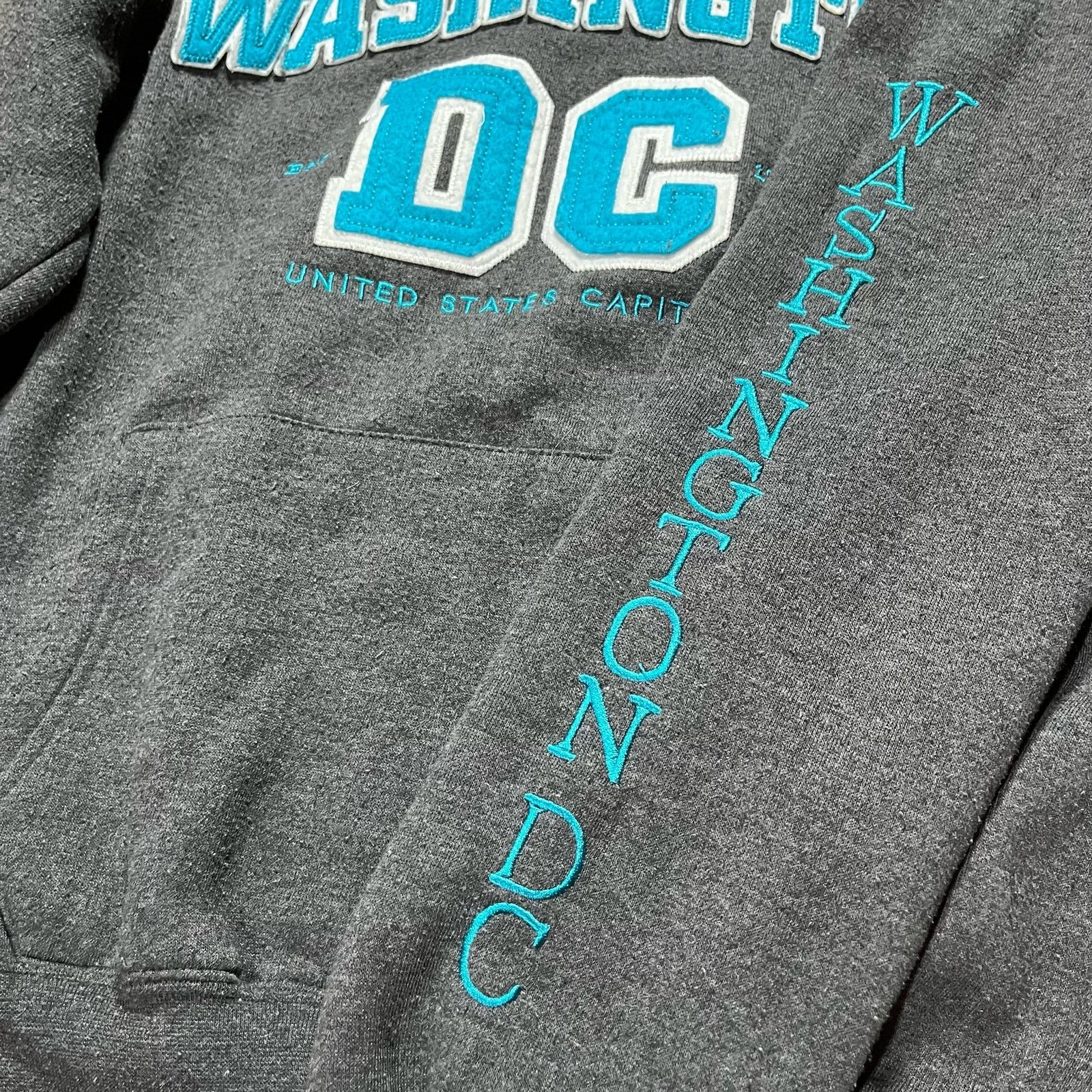 Vintage Y2K 2000s Vintage Washington DC USA Stitched Rare Hoodie Size M / US 6-8 / IT 42-44 - 4 Thumbnail