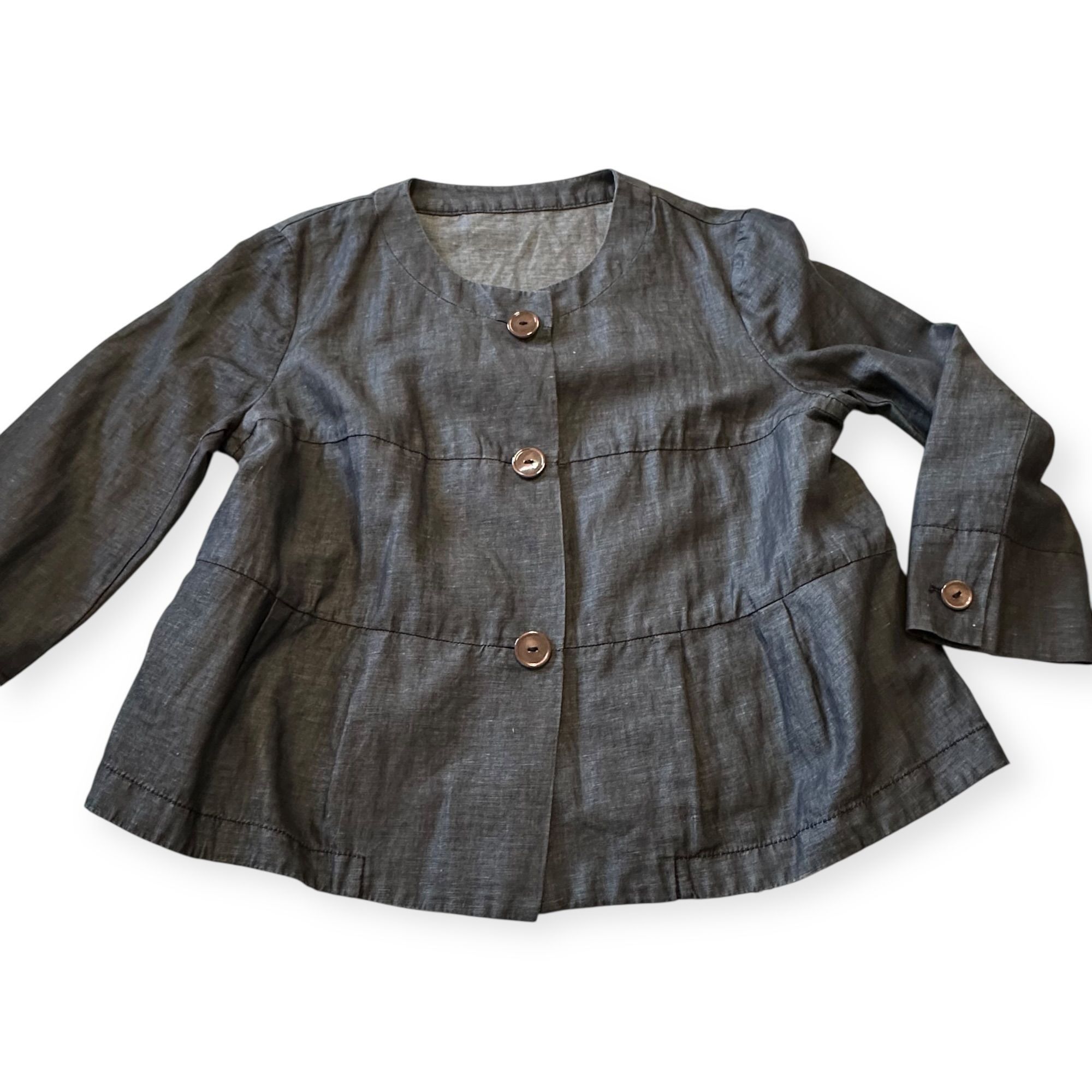 Weekend Max Mara Weekend Max Mara Linen Cotton Jacket EU42/US12 Size XL / US 12-14 / IT 48-50 - 8 Thumbnail