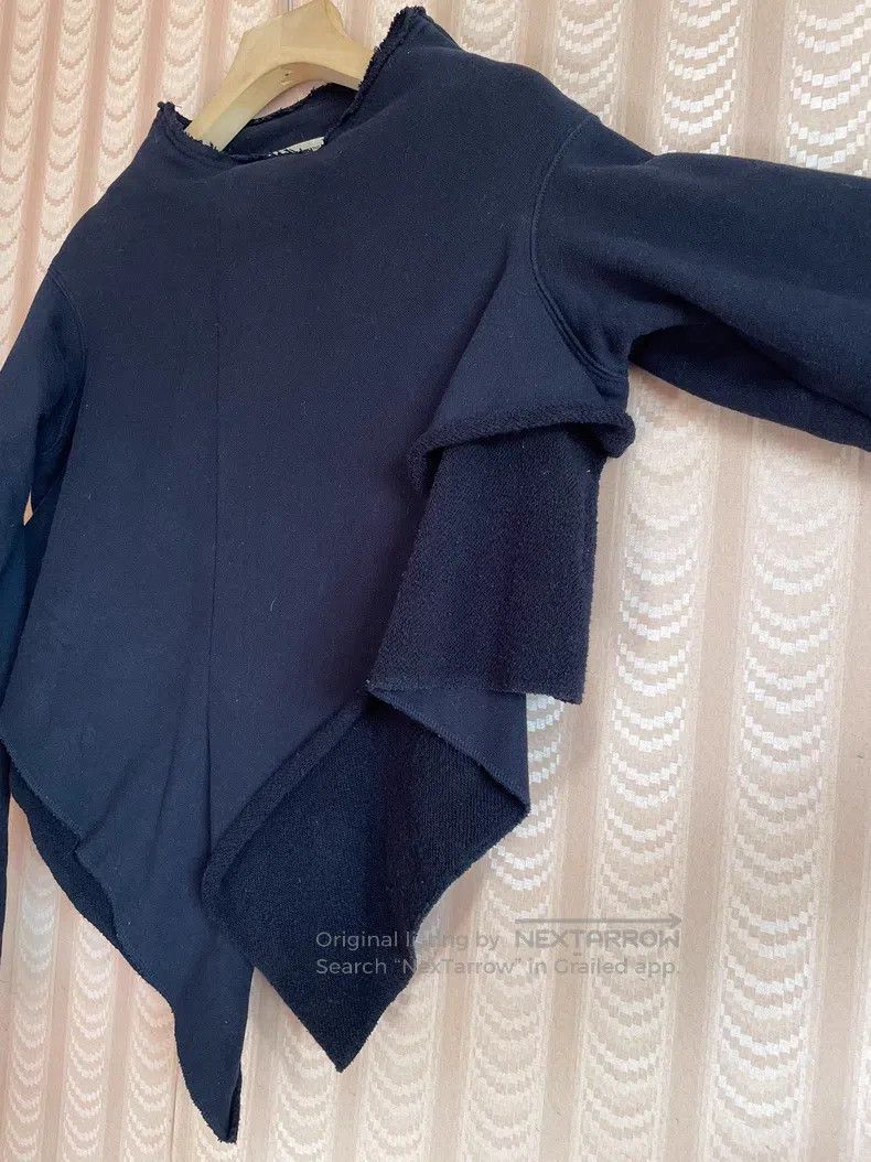 Comme des Garcons Comme Des Garcons Navy Blue Dark Blue Asymmetrical Long Sl Size S / US 4 / IT 40 - 3 Thumbnail
