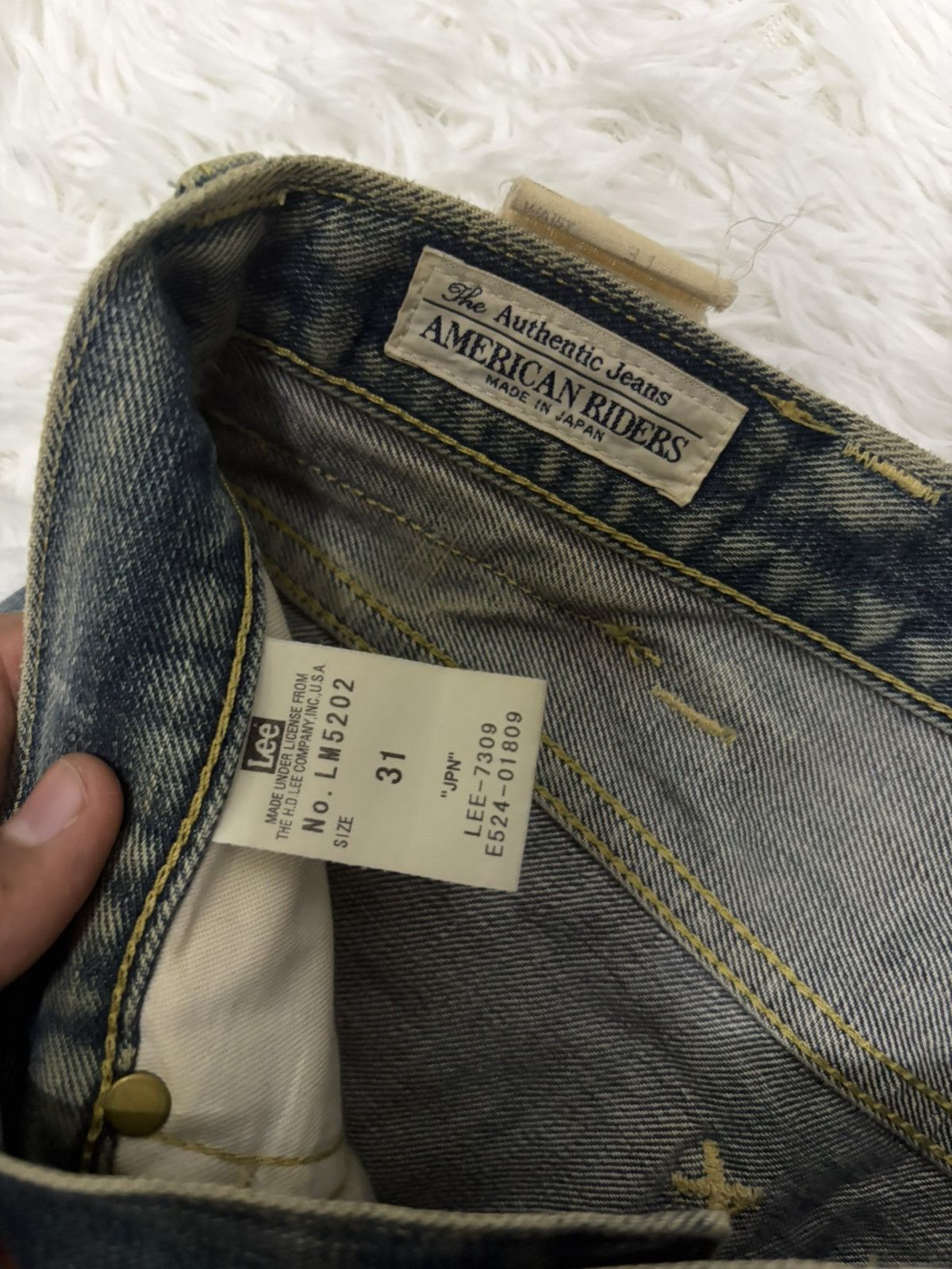Le Grande Bleu (L.G.B.) Rare Lee leopard mudwash flared jeans Size US 31 - 4 Thumbnail