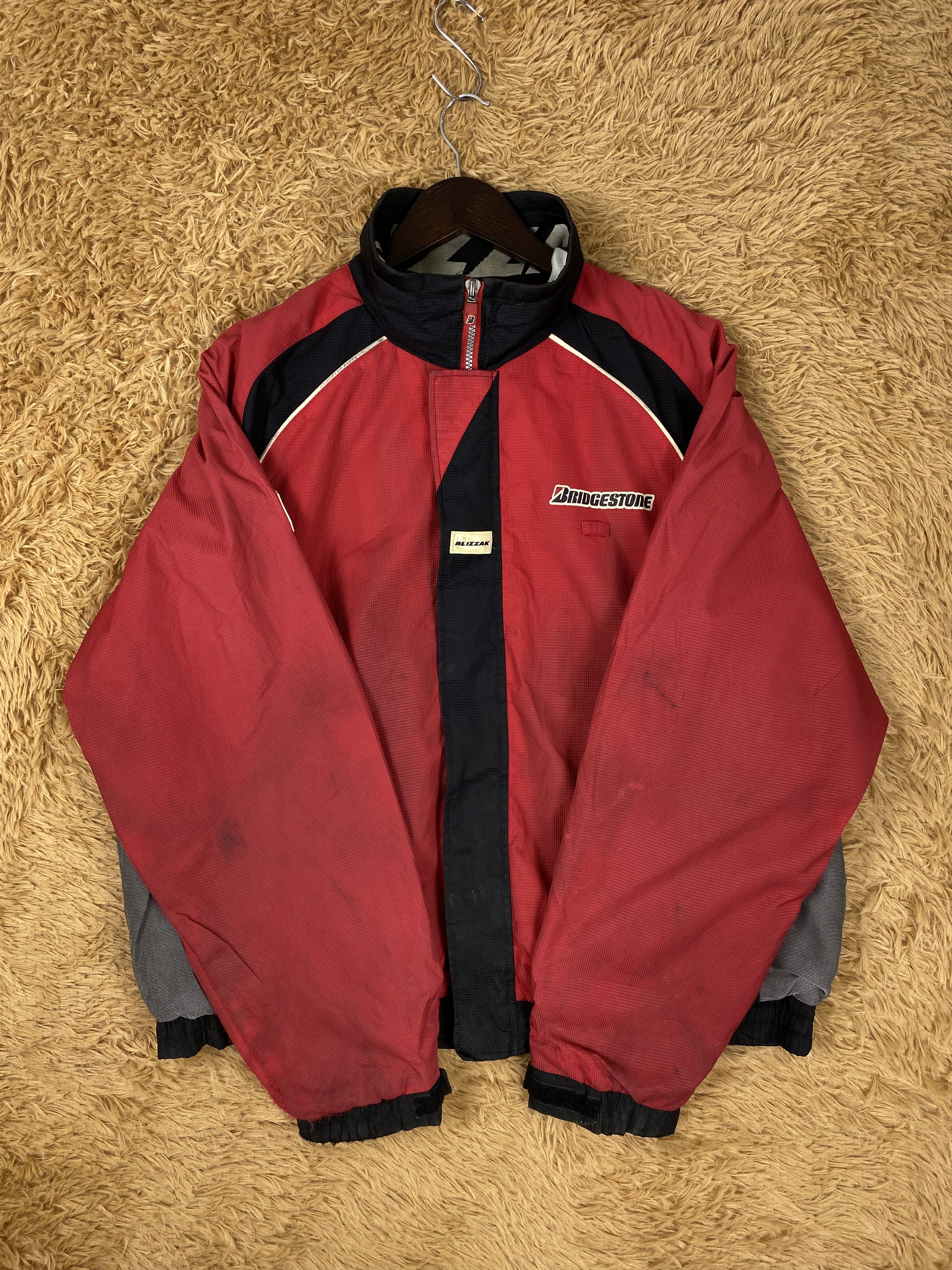 Japanese Brand Vintage Blizzak Bridgestone Racing Jacket J2135 Size US L / EU 52-54 / 3 - 7 Thumbnail