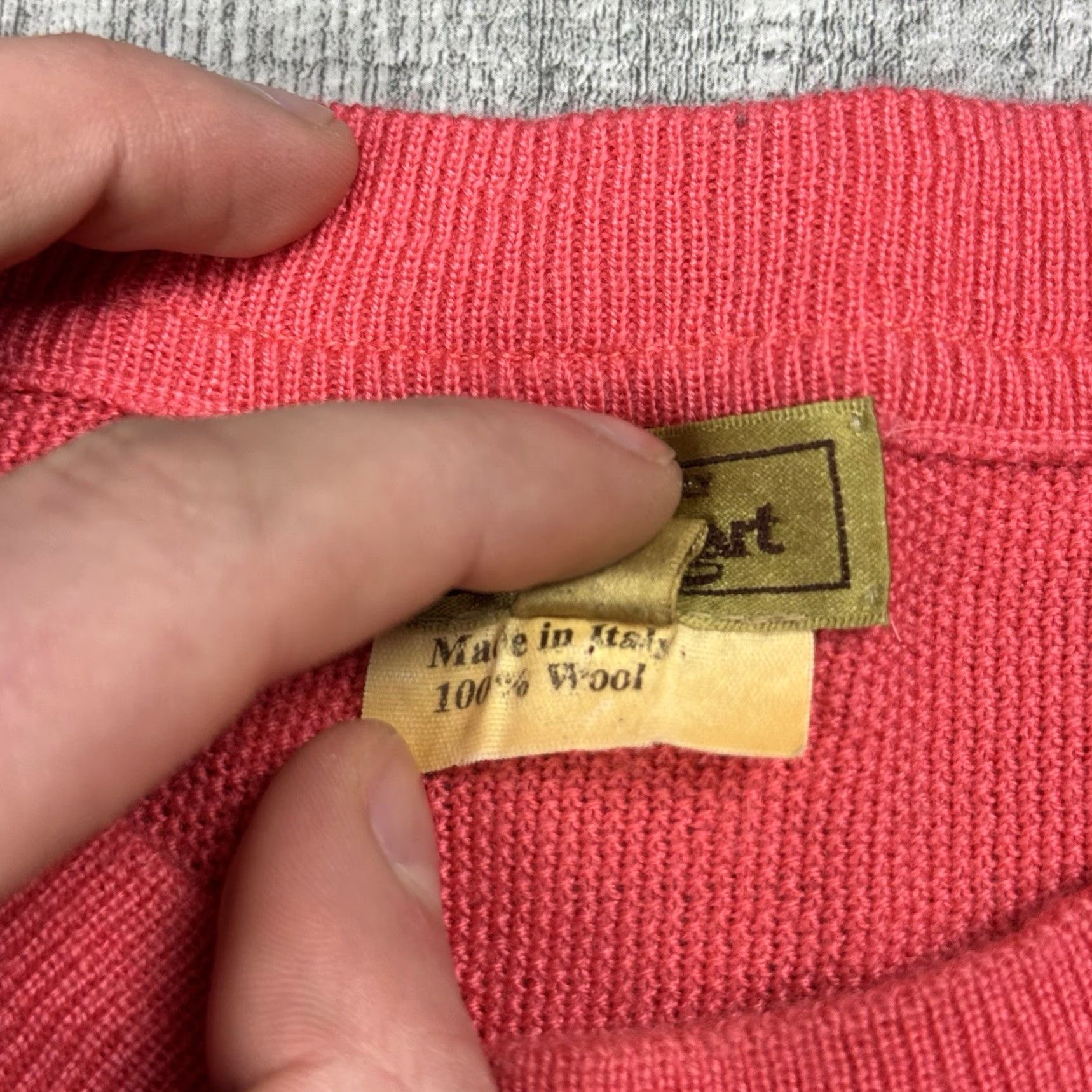 Paul Stuart VINTAGE PAUL STUART 90s CORAL PINK WOOL CREWNECK PULLOVER SWEATER LUXURIOUS MENS L Size US L / EU 52-54 / 3 - 4 Thumbnail