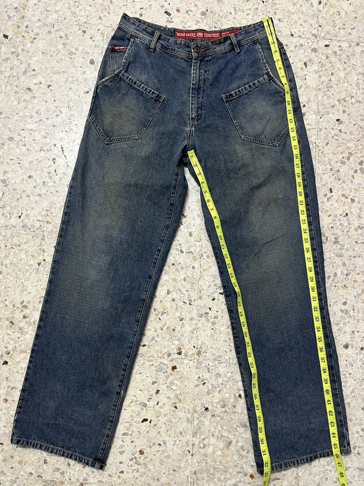 Vintage Vintage Ecko Unltd denim foundry baggy jeans Size US 34 / EU 50 - 14 Thumbnail