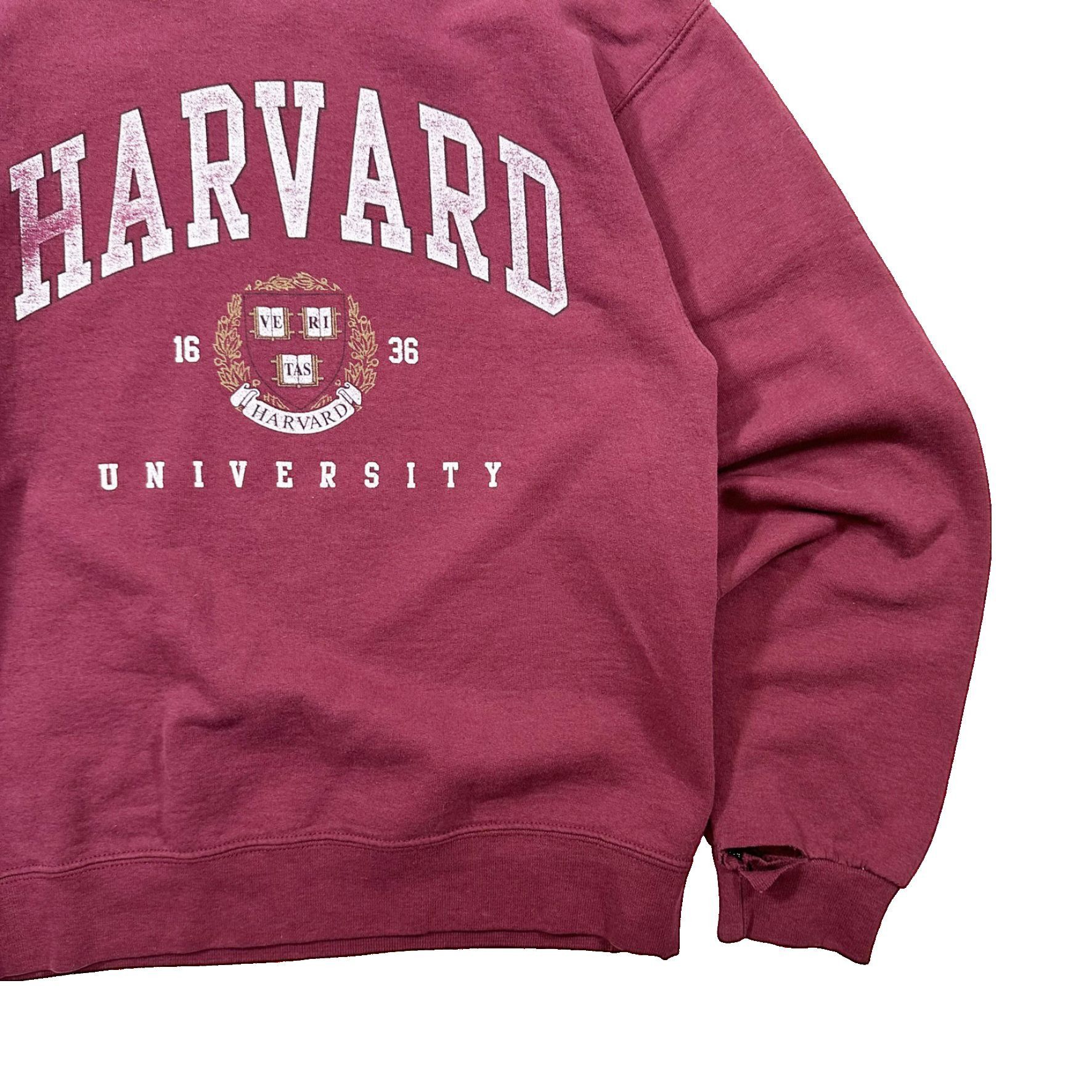 Vintage Vintage 00s Y2K Harvard Spellout College Sweater Size US S / EU 44-46 / 1 - 3 Thumbnail