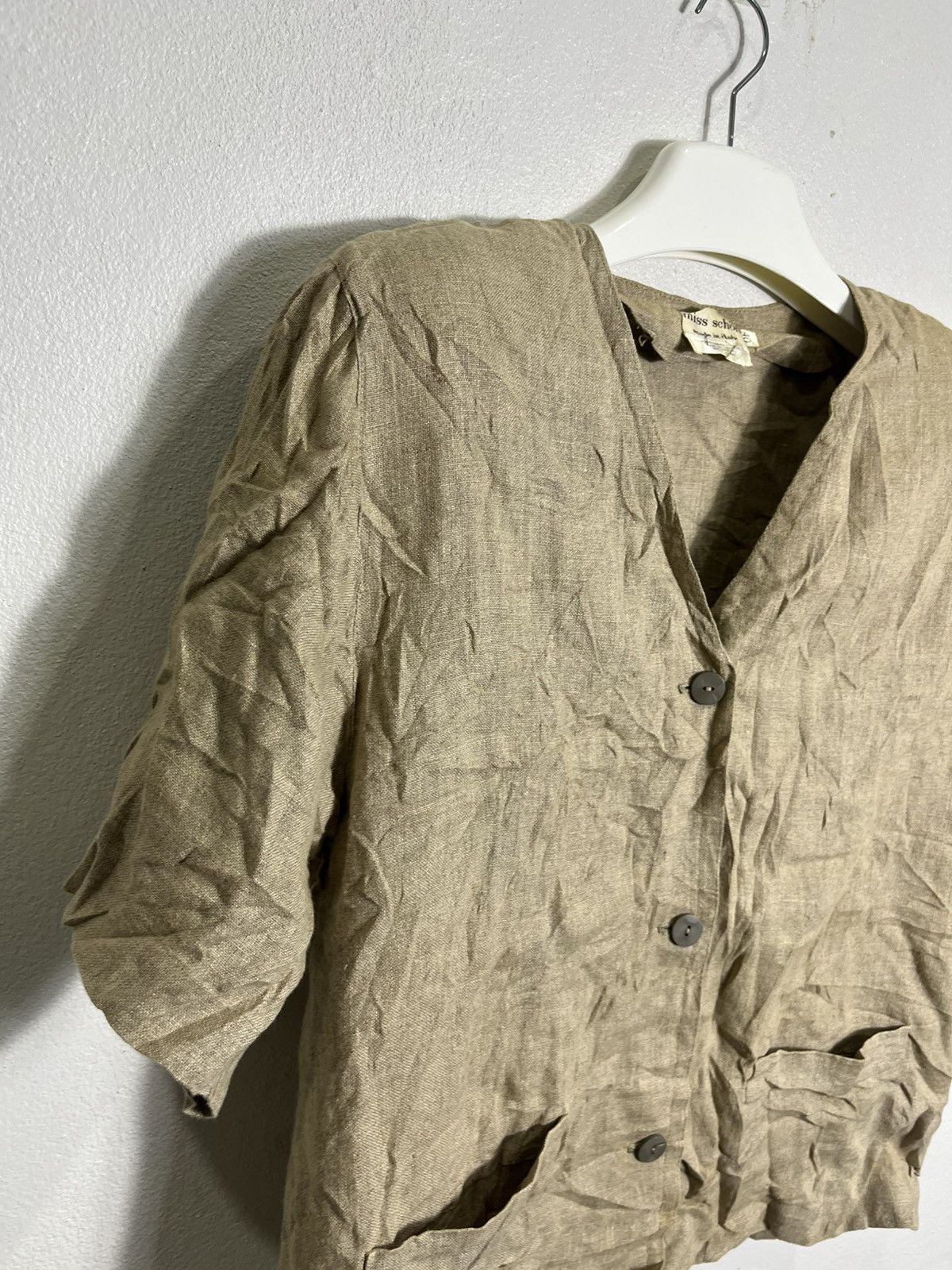 Mila Schon Vintage 80’s Miss Schön by Mila schön Italy Linen jacket Size S / US 4 / IT 40 - 3 Thumbnail