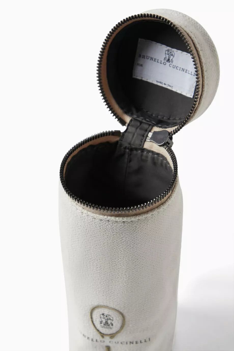 Brunello Cucinelli o1la1rc1a0326 Size: OS / Tennis Ball Embroidered Bag White Size ONE SIZE - 3 Thumbnail