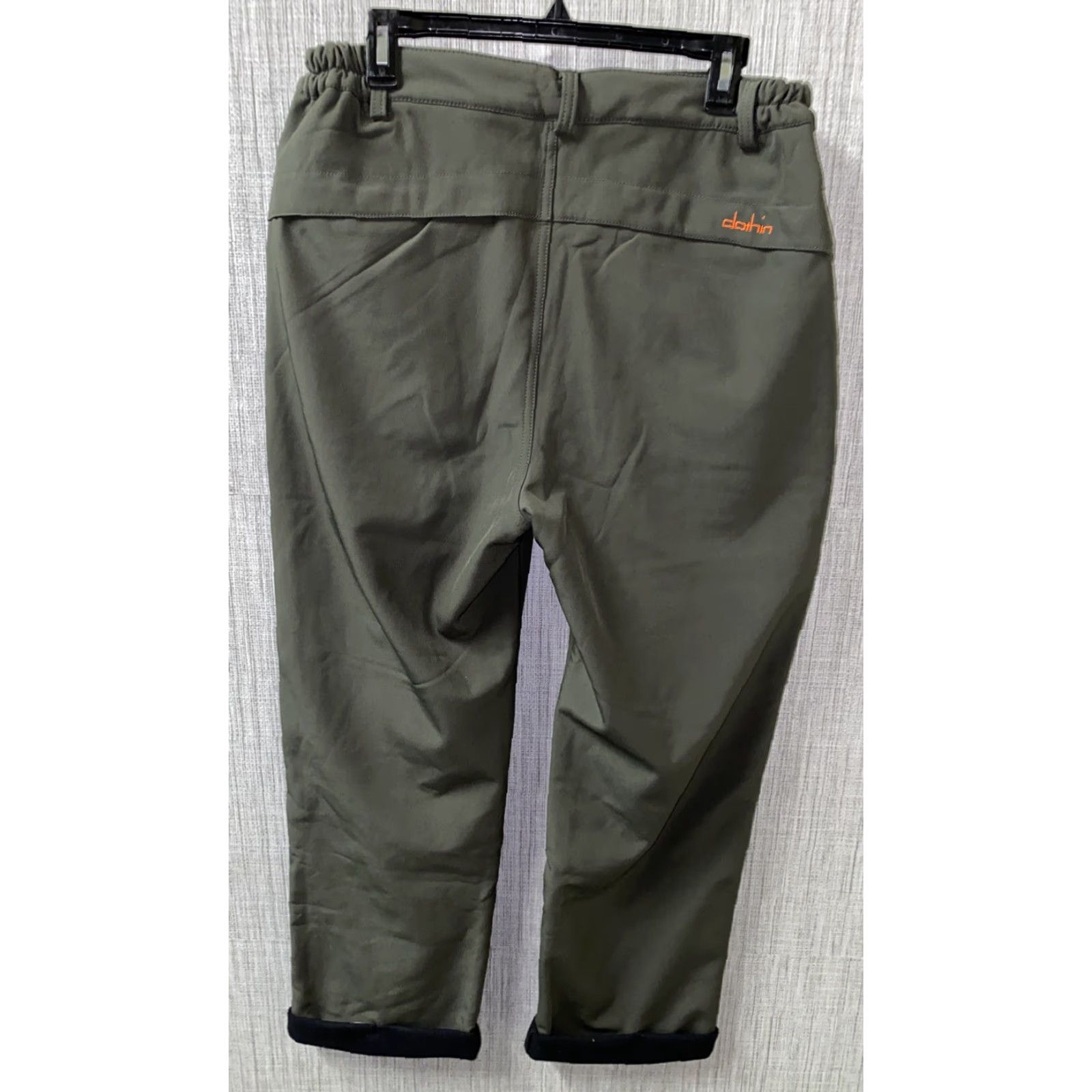 Vintage Clothin Outdoor Style Womens Green Fleece Lined Winter Pants Size 12 - Regular Inseam 27in Size 34" / US 12 / IT 48 - 2 Thumbnail