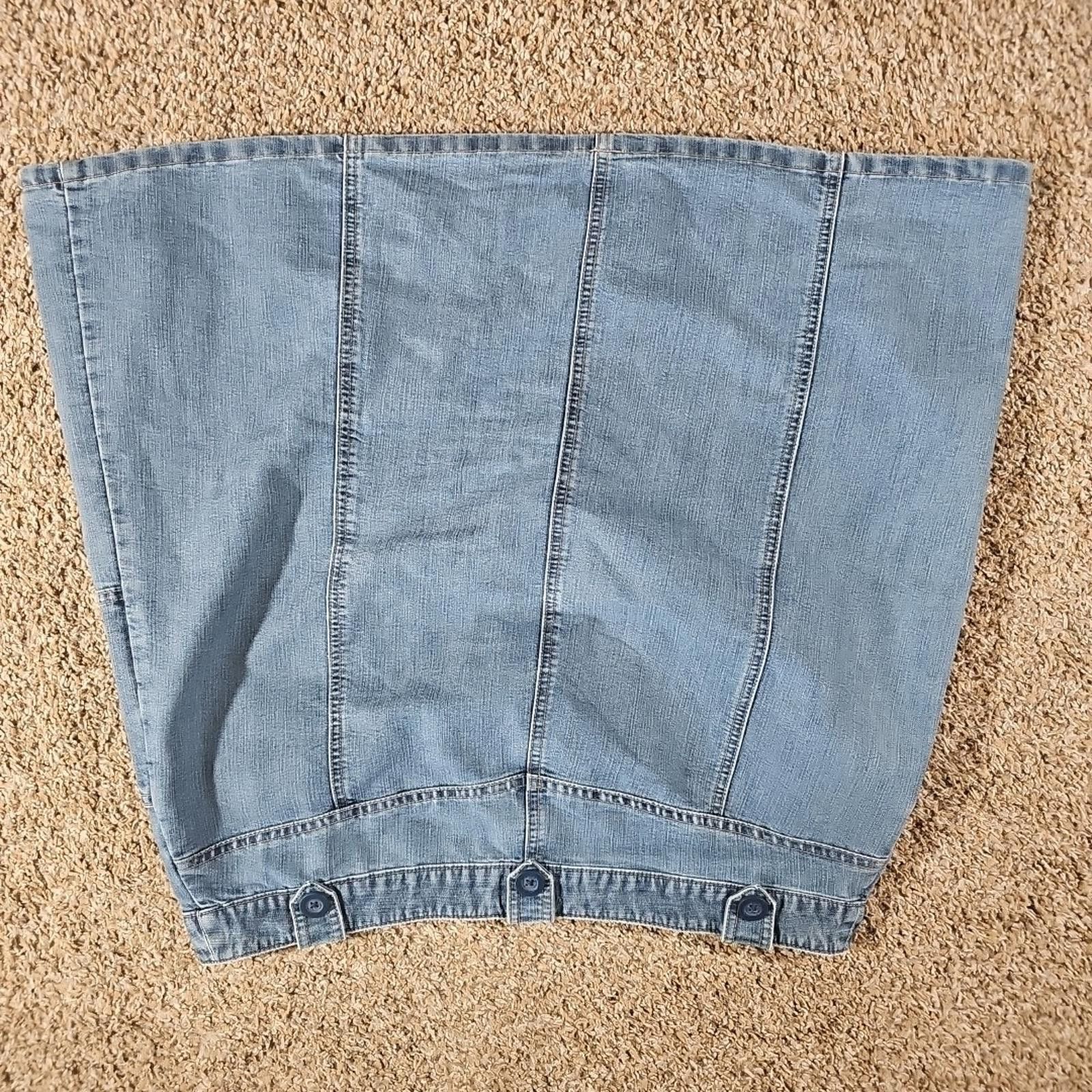 Cherokee Cherokee Brand Sz 16 Denim Jean Skirt Size 38" / US 16 / IT 52 - 7 Thumbnail