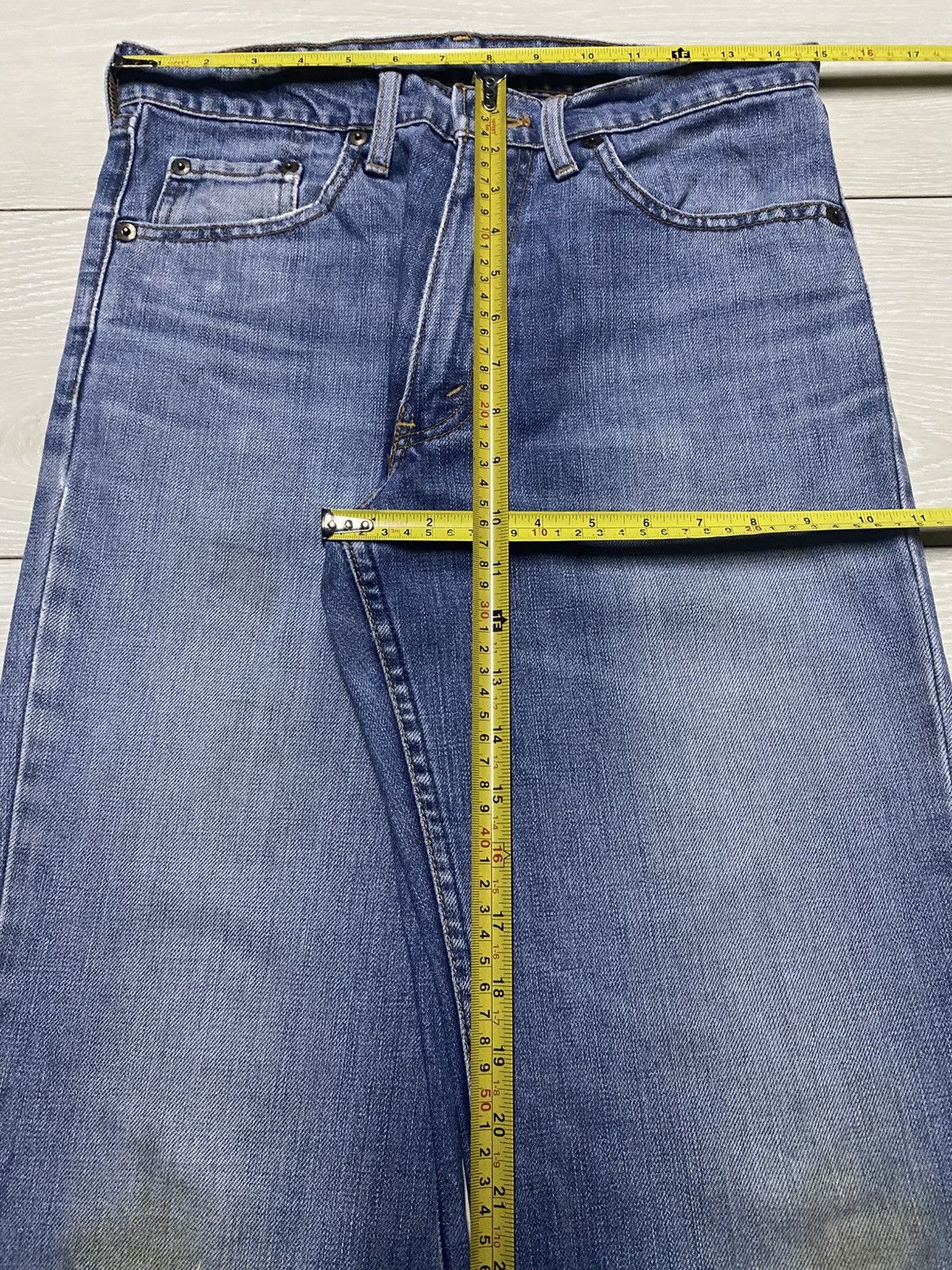 Levi's Vintage Levis 508 90s Blue Wash Distressed Loose Jeans Size US 30 / EU 46 - 14 Thumbnail