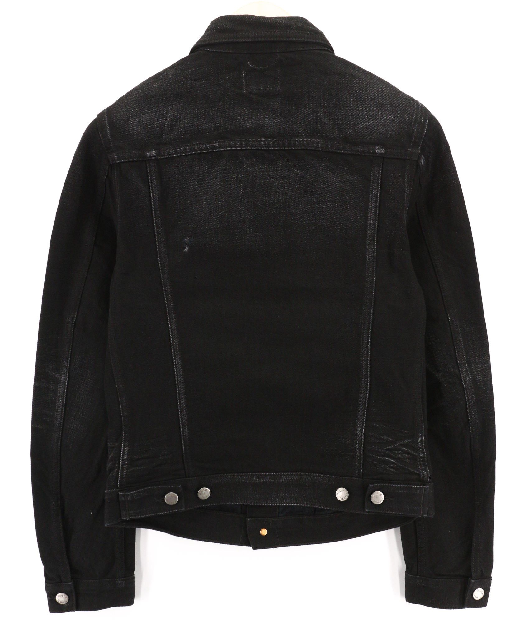 Nudie Jeans BILLY REBEL BLACK XS Denim Black Cotton Jacket 80797 Size US XS / EU 42 / 0 - 2 Thumbnail