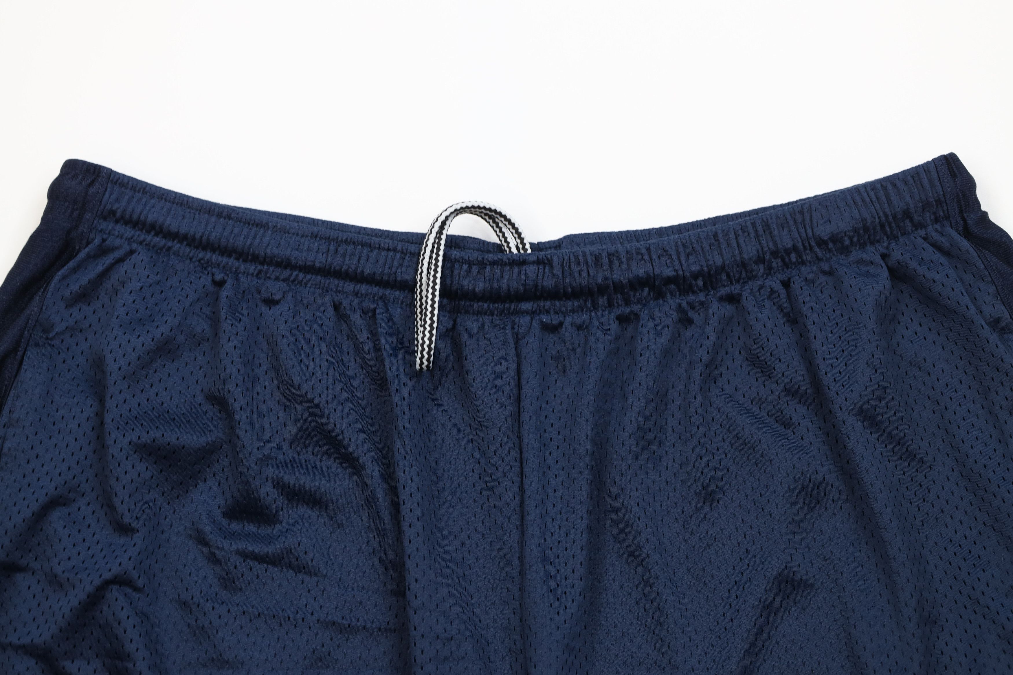 Reebok Vintage 90s Y2K Reebok Logo Above Knee Mesh Shorts Navy Blue Size US 38 / EU 54 - 2 Thumbnail
