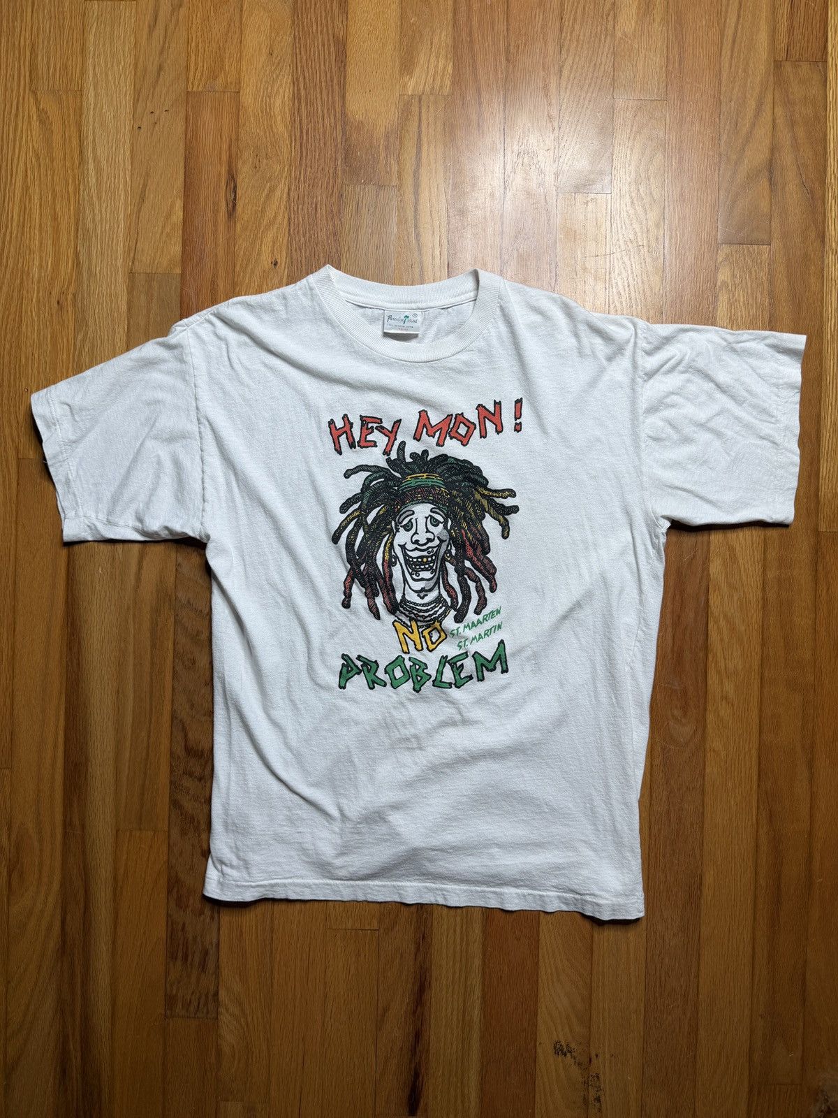 Vintage Vintage St. Martin Hey Mon! No Problem Tee Size US XL / EU 56 / 4 - 1 Thumbnail