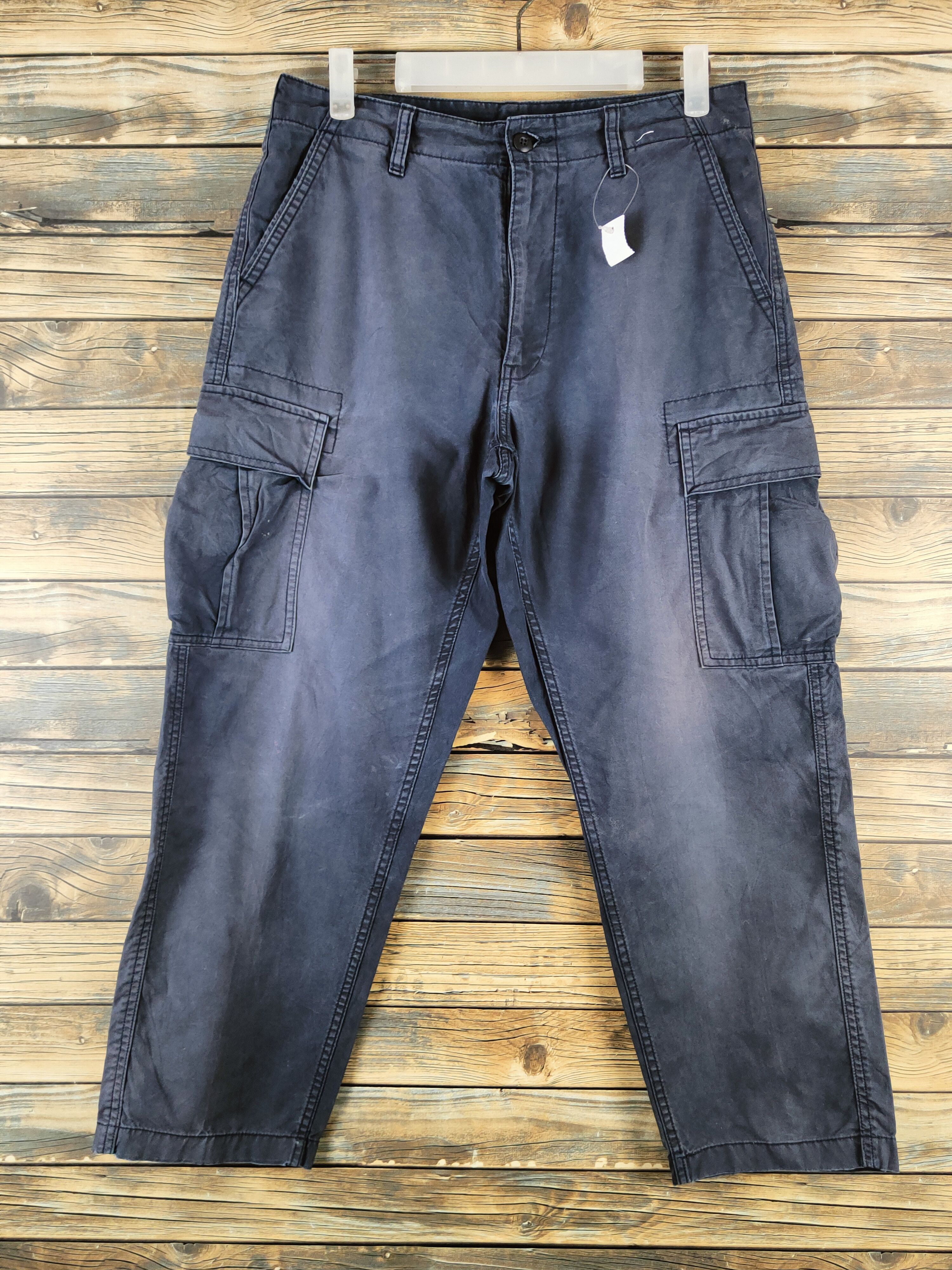 DL Uniqlo Dark Blue Multipocket Cargo Pants #46-373