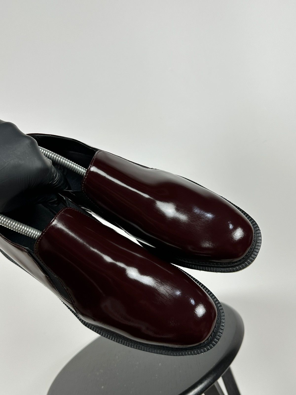 Dr. Martens Dr. Martens Rosyna Burgundy Polished Smooth Leather Loafers Size US 10.5 / IT 40.5 - 20 Thumbnail