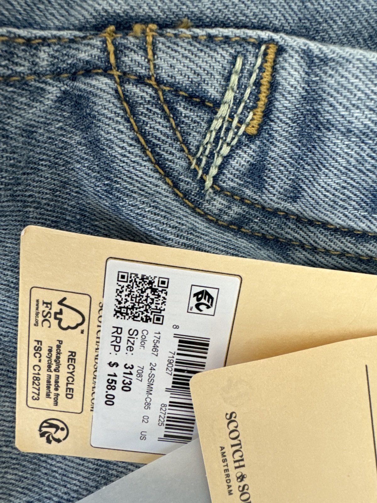 Scotch & Soda Ralston regular slim fit jeans indigo Size US 31 - 3 Thumbnail