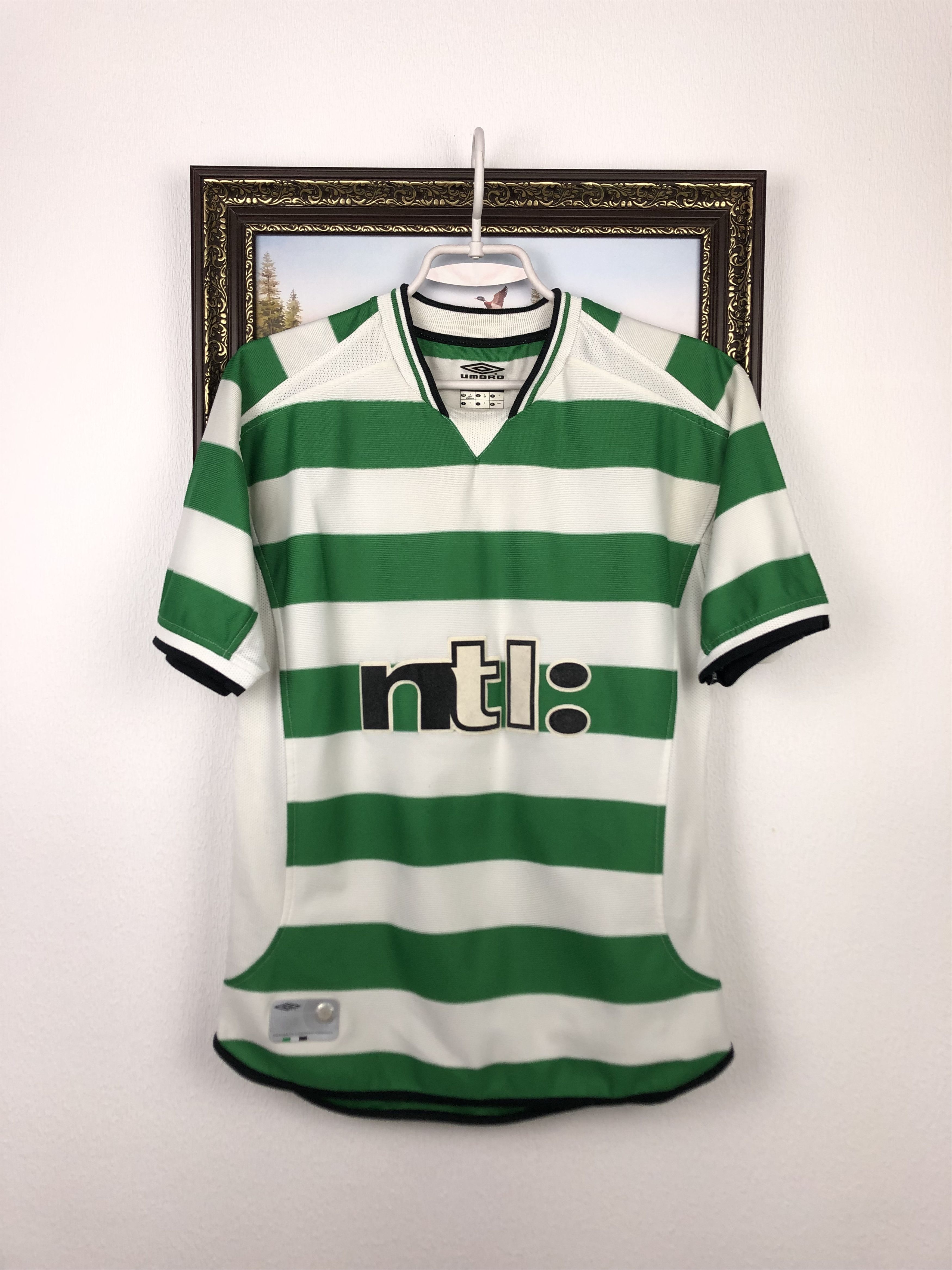 Vintage Celtic football shirt 2001 Soccer Umbro Jersey Mens Trikot Size US S / EU 44-46 / 1 - 1 Thumbnail