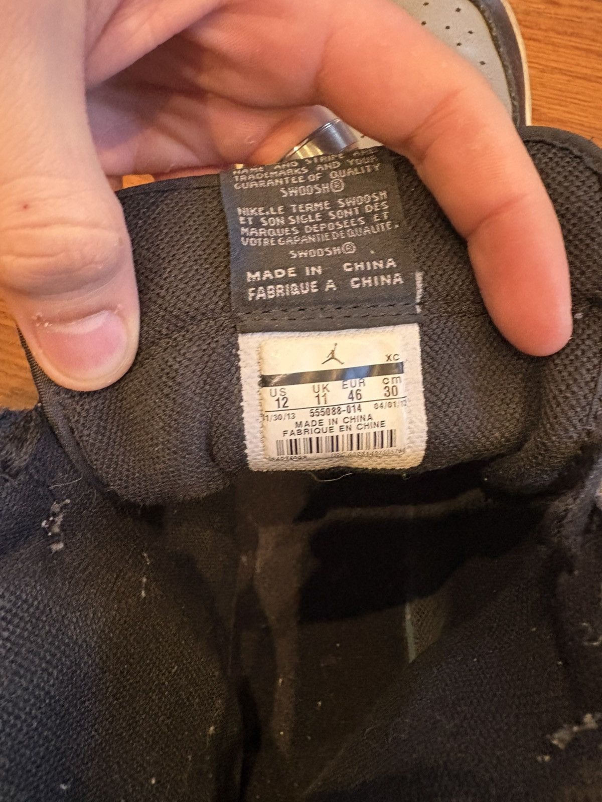Nike 2013 Jordan 1 Shadow Size US 12 / EU 45 - 9 Thumbnail