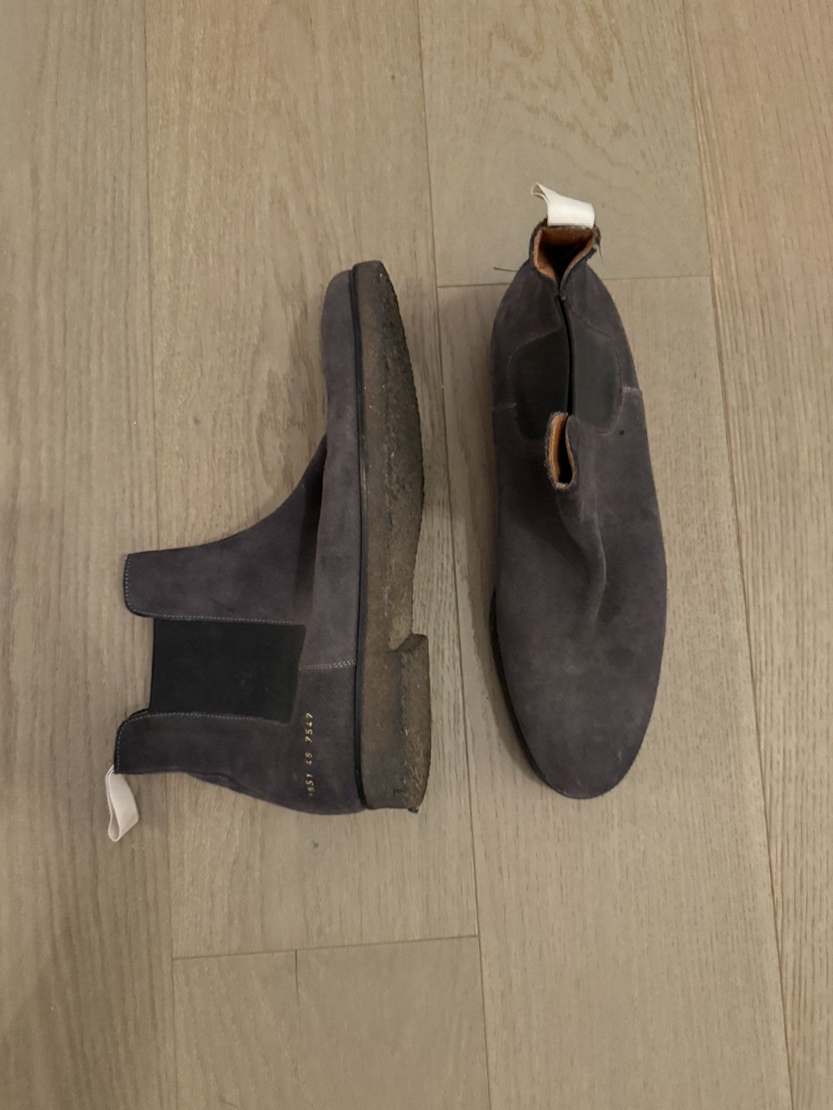 Common Projects Common Projects Chelsea Boots – Dark Brown Suede Size US 13 / EU 46 - 3 Thumbnail