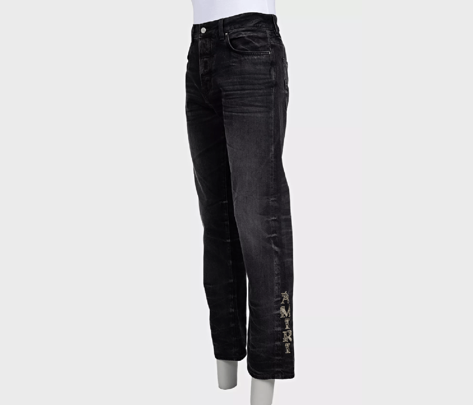 Amiri Amiri Black Stripe Jeans US33 M Size US 33 - 2 Thumbnail