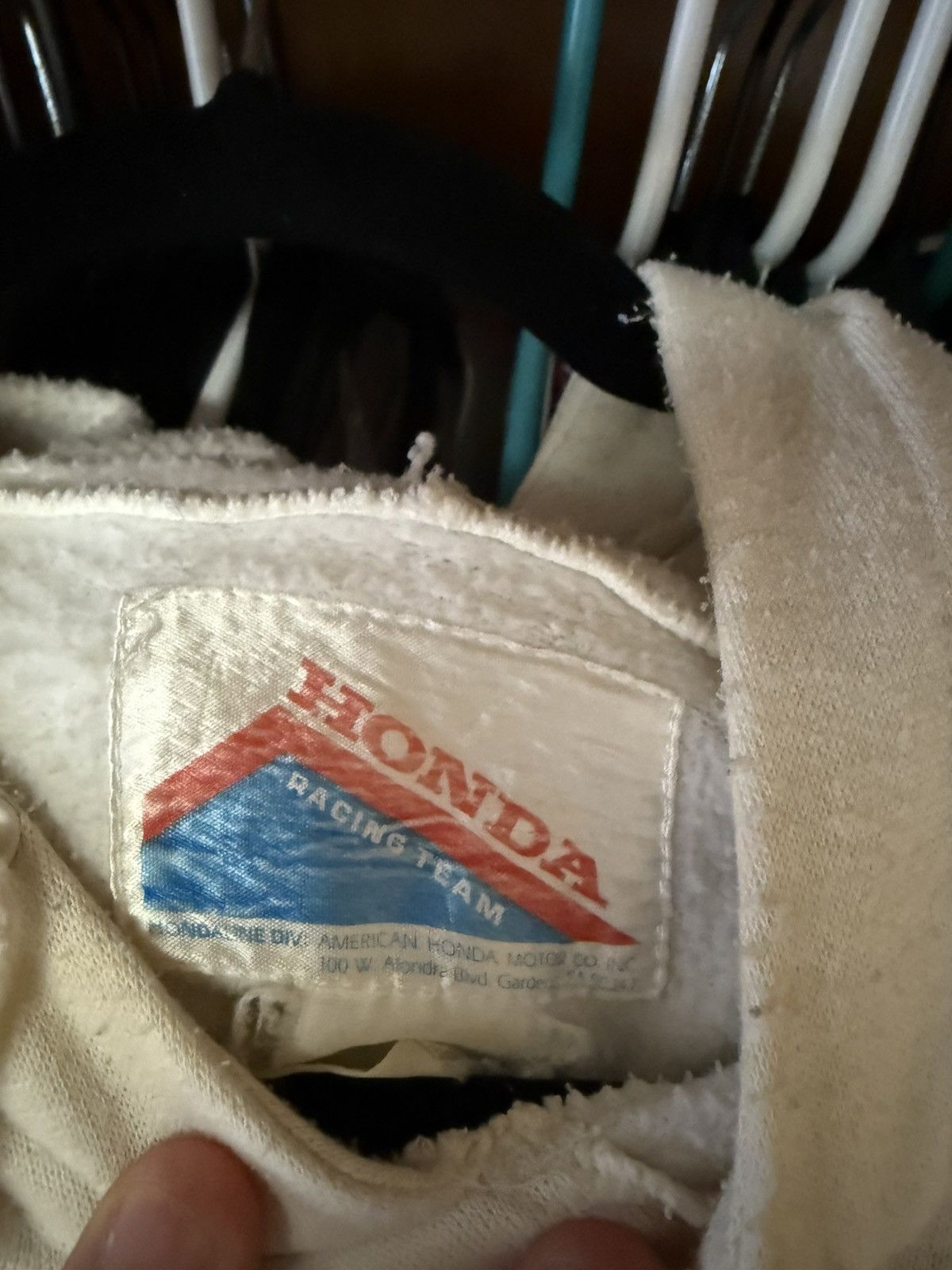 Honda × Vintage Crazy Vintage 80s Honda Racing Team Hoodie Jacket Size US XL / EU 56 / 4 - 6 Thumbnail