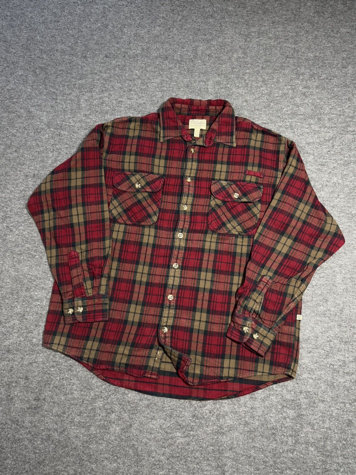 Flannel vintage flannel Cabelas plaid shirt checkered 90s Y2K Size US XL / EU 56 / 4 - 2 Thumbnail