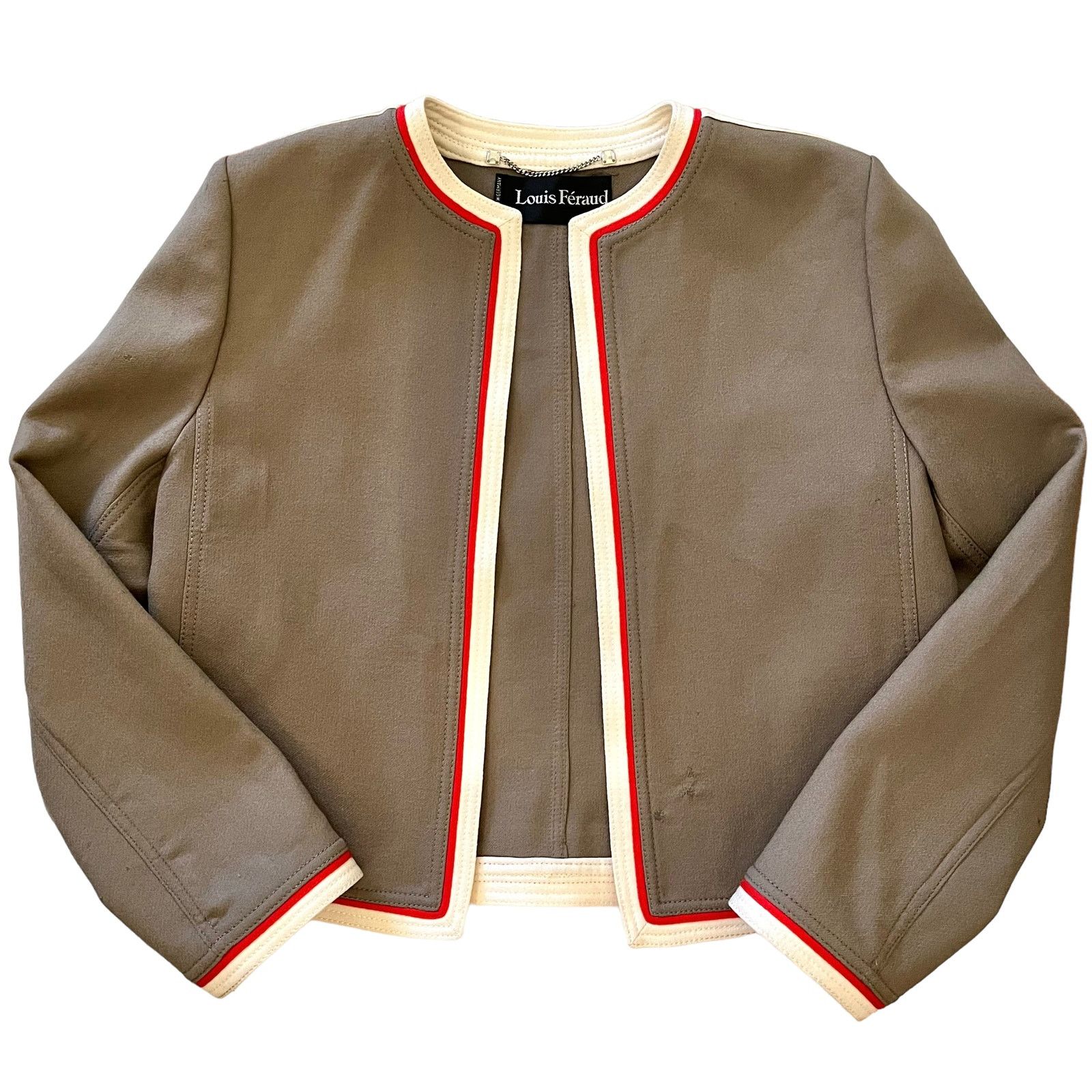 Louis Feraud × Vintage Louis Feraud Vintage Wool Evening Jacket Size XL / US 12-14 / IT 48-50 - 2 Thumbnail