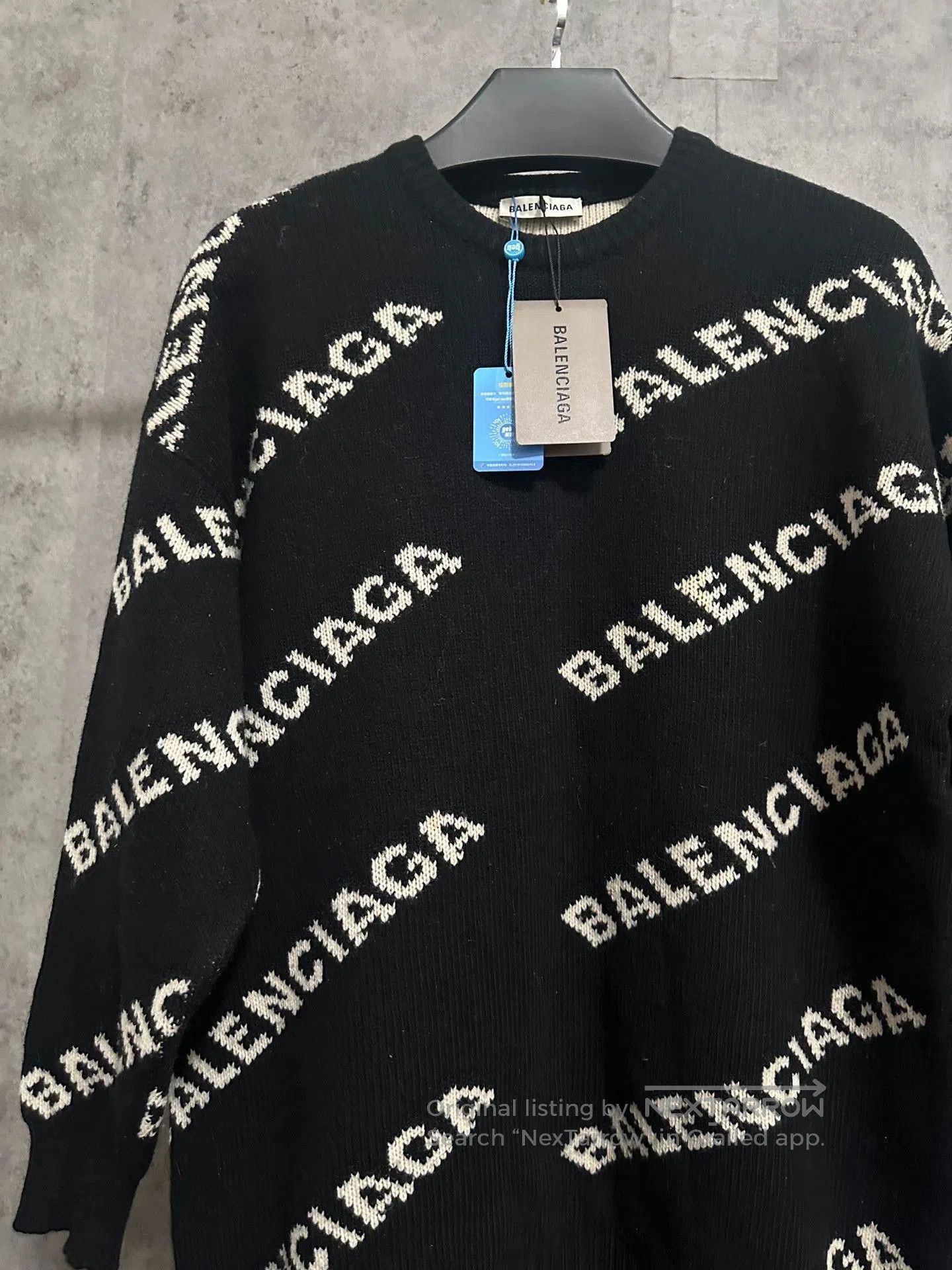 Balenciaga Balenciaga Logo Knit Sweater. Size XXS / US 00 / IT 34 - 2 Thumbnail