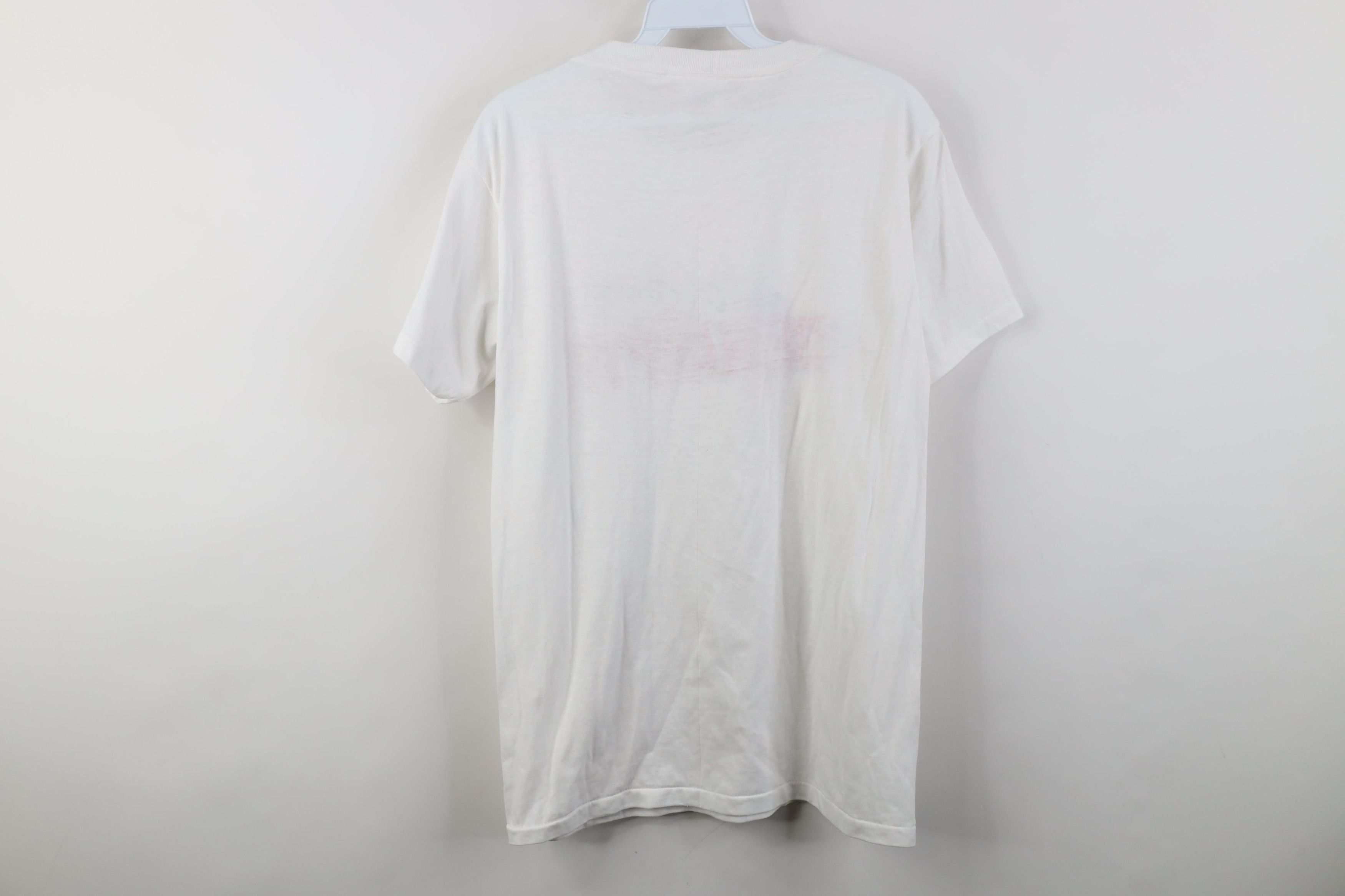 Vintage Vintage 80s McFerrin Don't Worry Be Happy Band T-Shirt USA Size M / US 6-8 / IT 42-44 - 10 Thumbnail