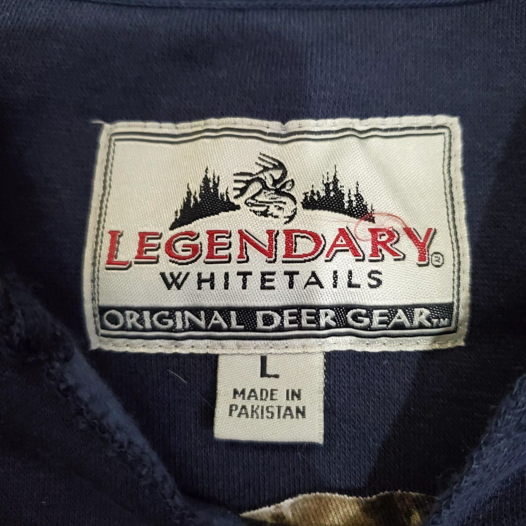 Vintage Legendary Whitetails Hoodie Sweatshirt Mens L Black Realtree Camo Deer Logo Size US L / EU 52-54 / 3 - 7 Thumbnail