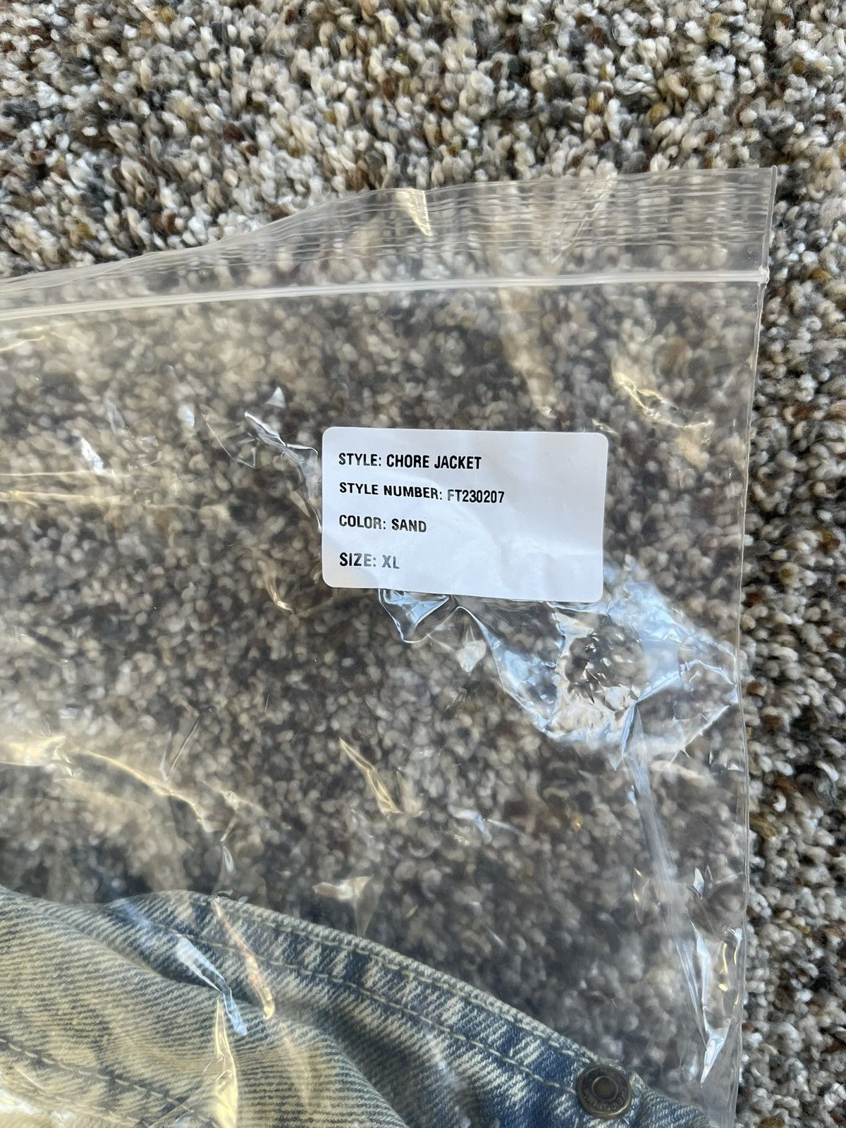 Fuck The Population FTP Frayed Denim Jacket (Sand) Size US XL / EU 56 / 4 - 4 Thumbnail
