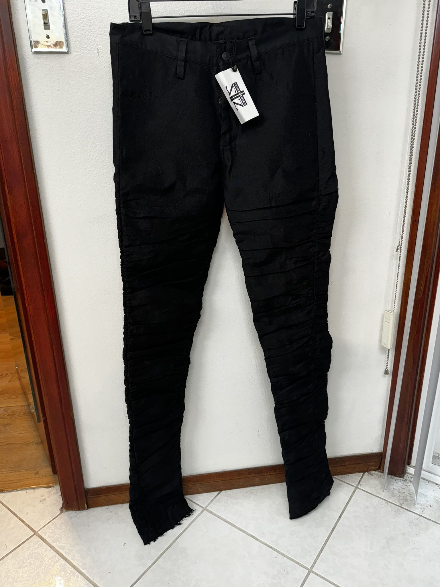 Zam Barrett ZAM BARRETT Silk Layer Ruched "Cocoon" Jeans sz. 46 MSRP$450 Size US 30 / EU 46 - 1 Thumbnail