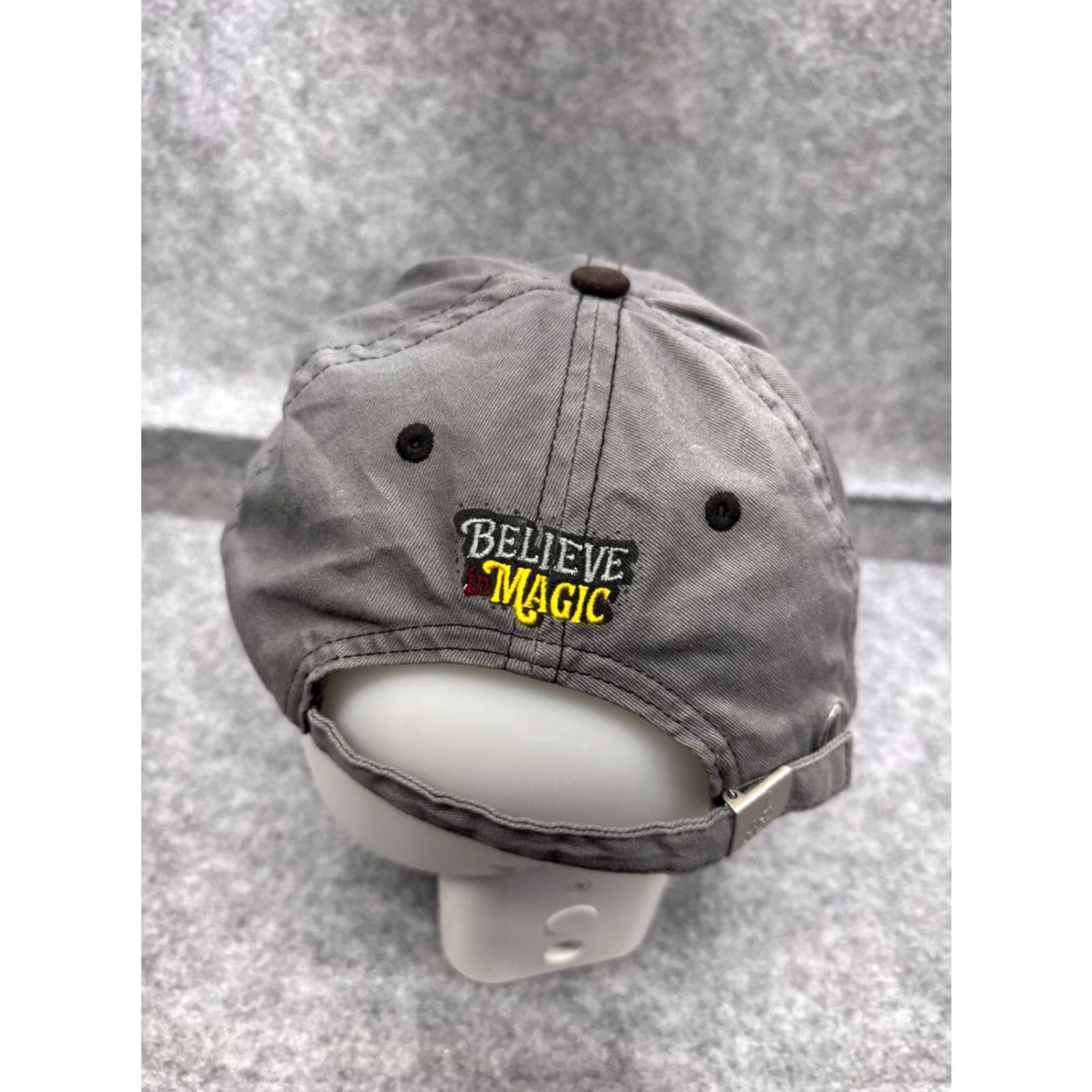 Disney Disney Disneyland Resort Hat Cap Strap Back Adult OS Gray Cotton Twill Disney Cap, Baseball, Adjustable, Lightweight, Unisex Adults Size ONE SIZE - 7 Thumbnail
