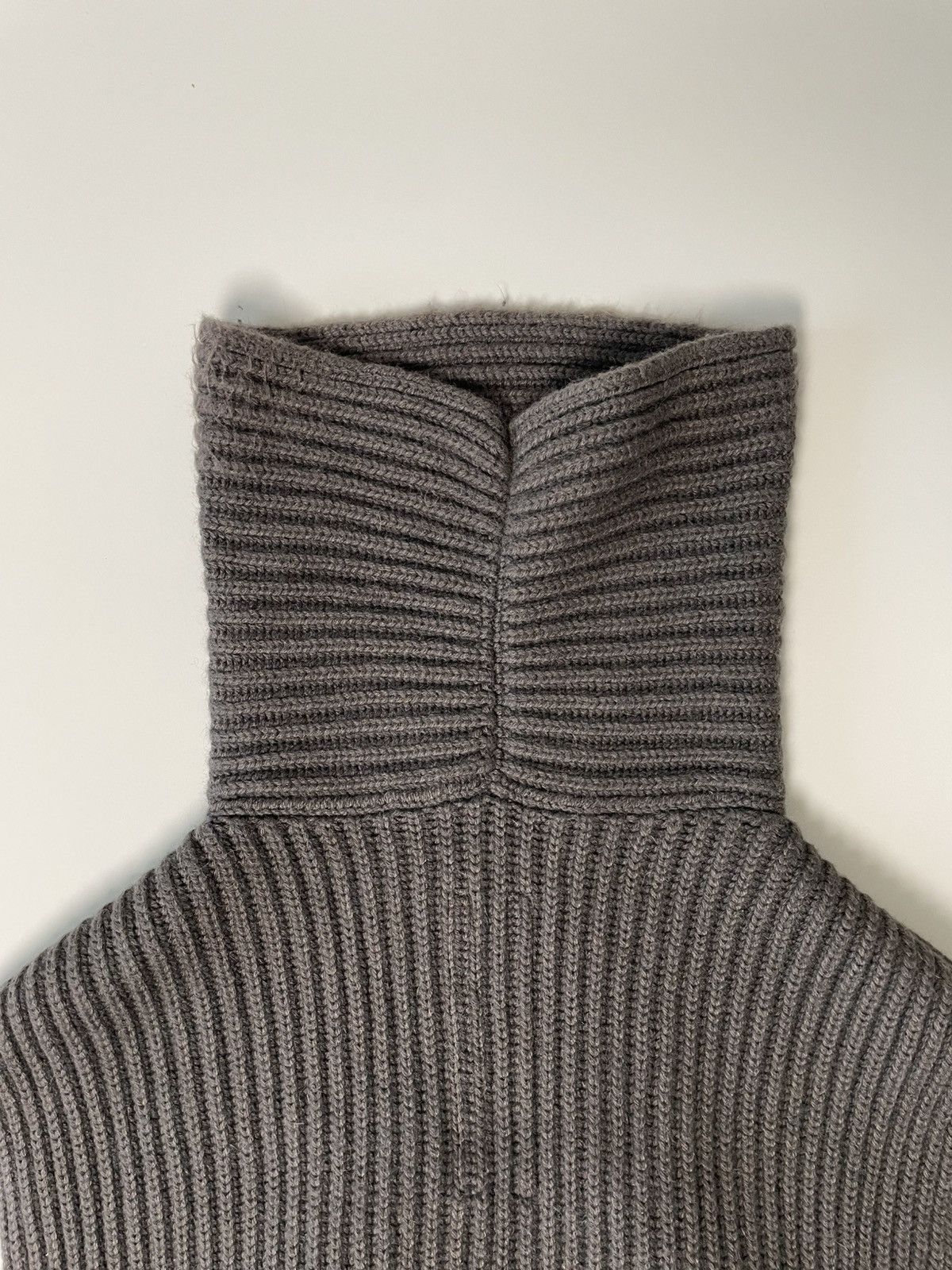 Rick Owens Rick Owens AW10 Gleam Heavy Wool Turtleneck Sweater Size US L / EU 52-54 / 3 - 4 Thumbnail