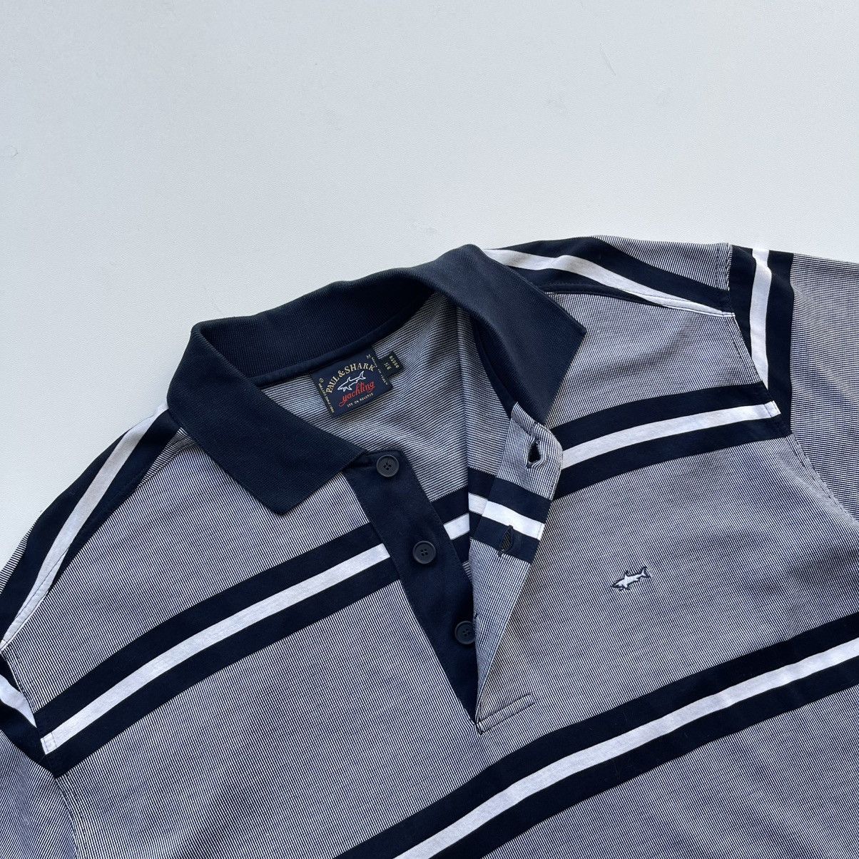Paul & Shark × Vintage Paul & Shark Yachting Vintage Stripe Pure Cotton Polo Shirt Size US M / EU 48-50 / 2 - 5 Thumbnail