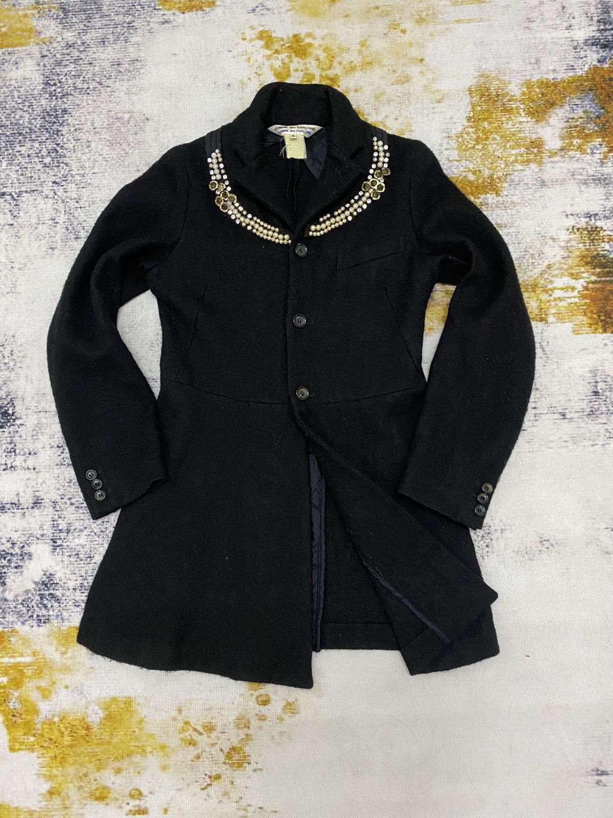 Comme des Garcons Comme Des Garcons W8J001 Wool Jacket Size S / US 4 / IT 40 - 2 Thumbnail