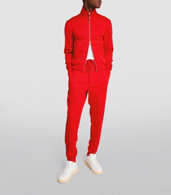 Tom Ford o1loc1c0724 JZL001 Zip-Up Sweatshirt in Red Size US M / EU 48-50 / 2 - 6 Thumbnail