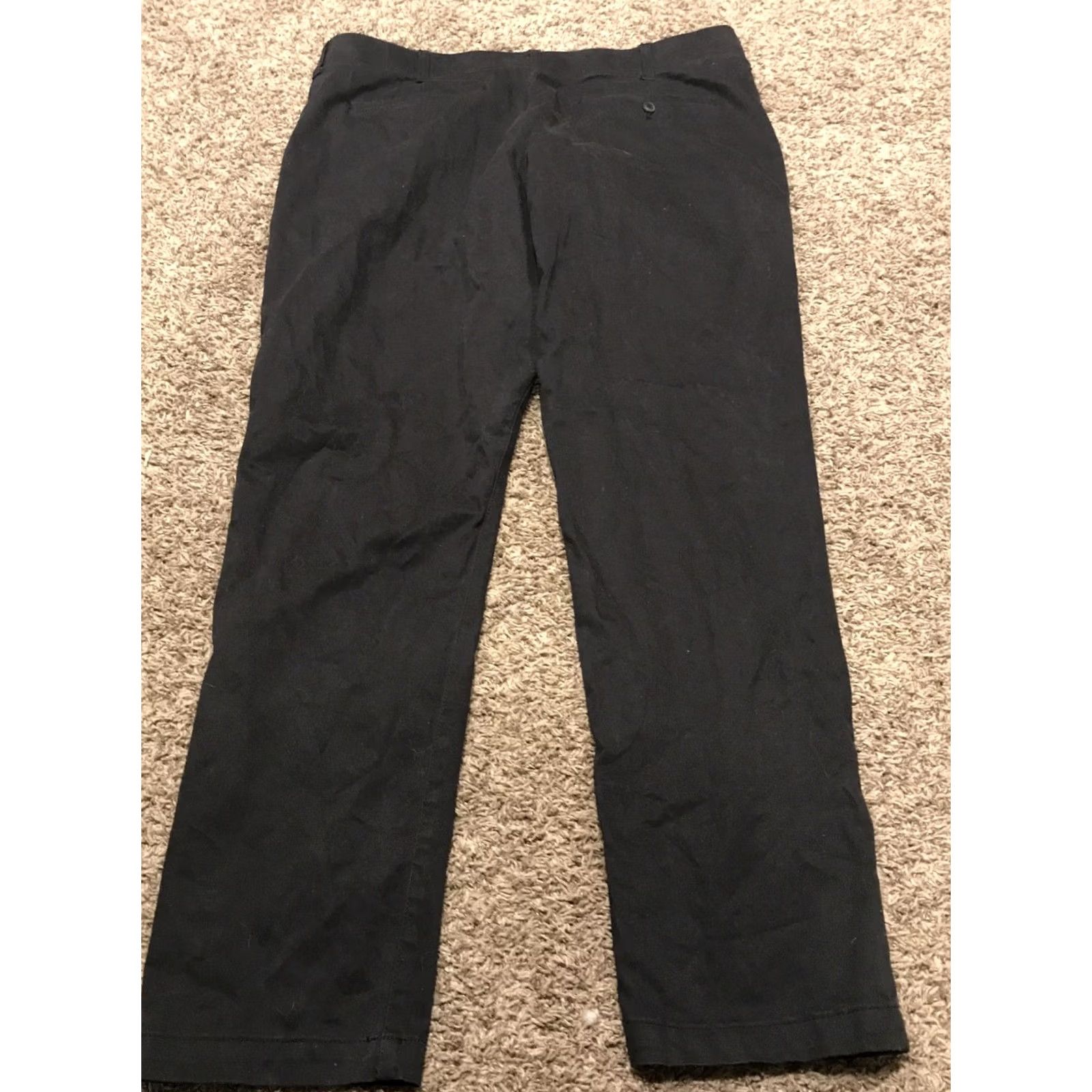 Lee Lee Slim Fit Mens Black Cotton Blend Chino Pants 38 X 32 B13 Size US 38 / EU 54 - 3 Thumbnail