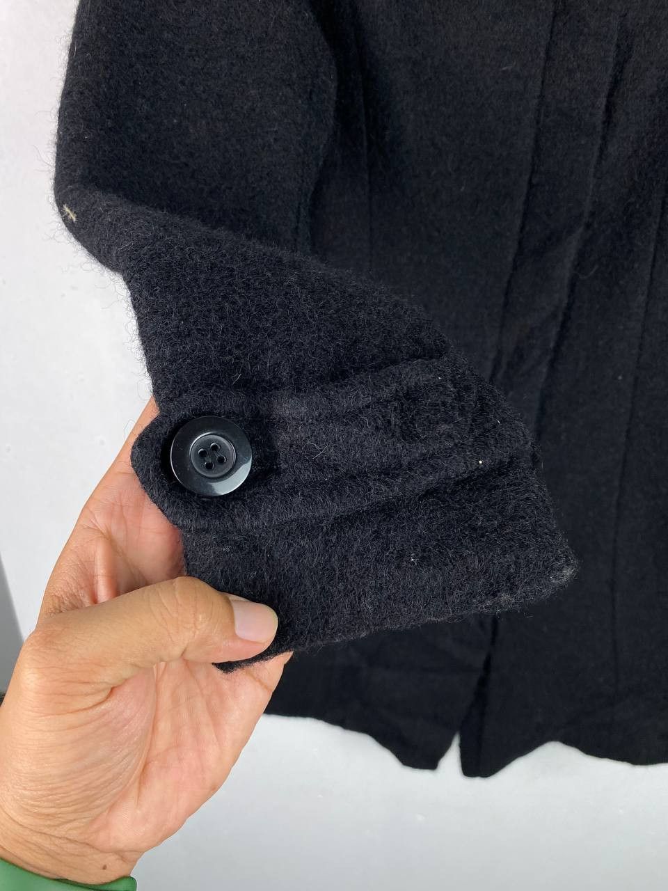 male & co italian wool fabric long jacket