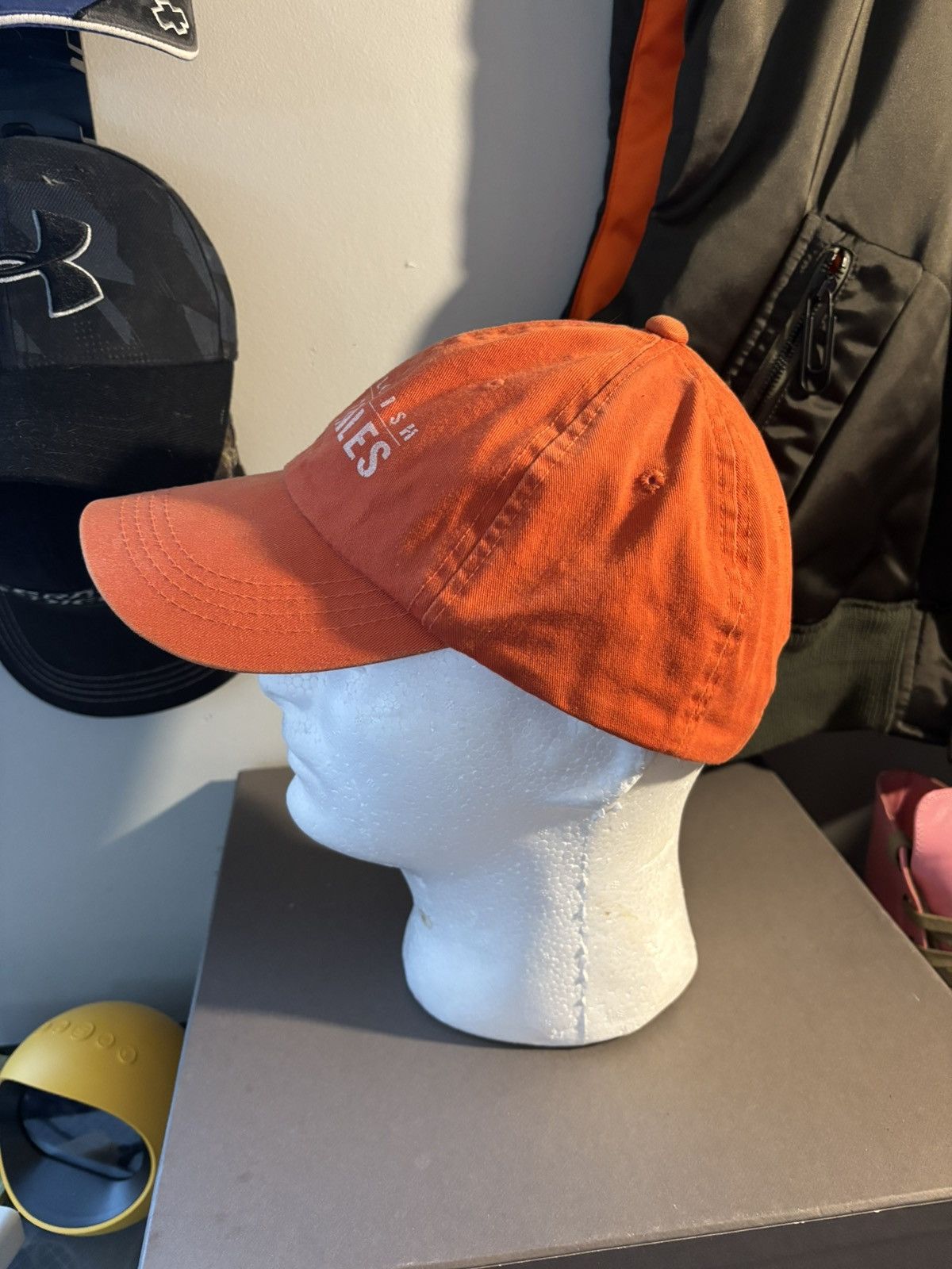 Fashion Victim × Vintage SMALL FISH BIG TALES Fishing Adjustable Strap-Back Hat Size ONE SIZE - 3 Thumbnail