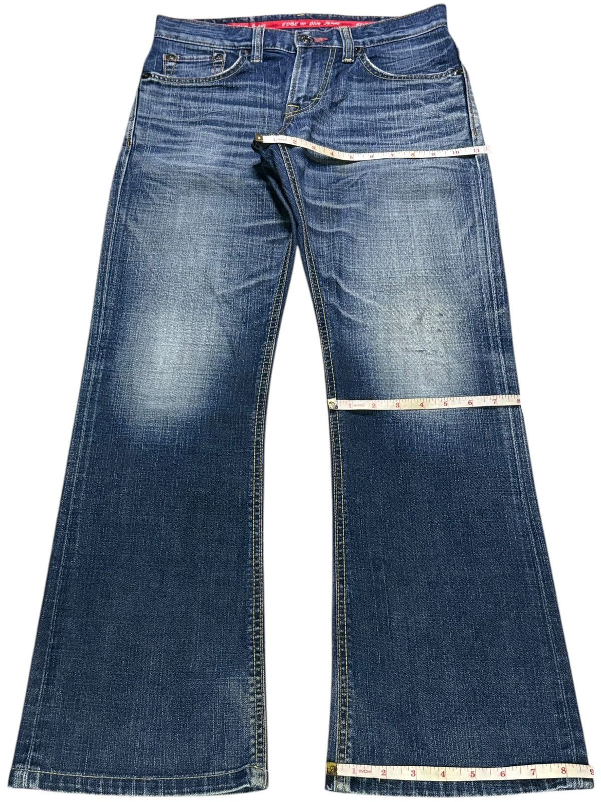 Edwin × Japanese Brand Vintage Japanese Edwin Faded Mud Wash Bootcut Jeans Size US 32 / EU 48 - 14 Thumbnail
