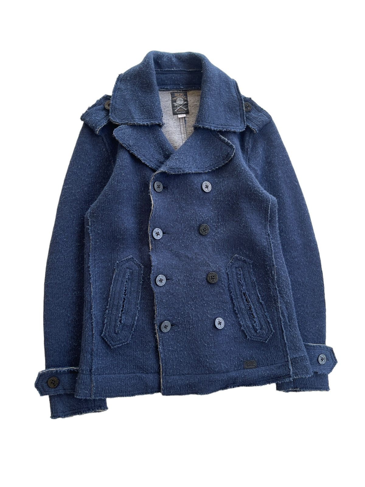 Diesel Diesel Navy Pea Coats Jacket Size US S / EU 44-46 / 1 - 5 Thumbnail