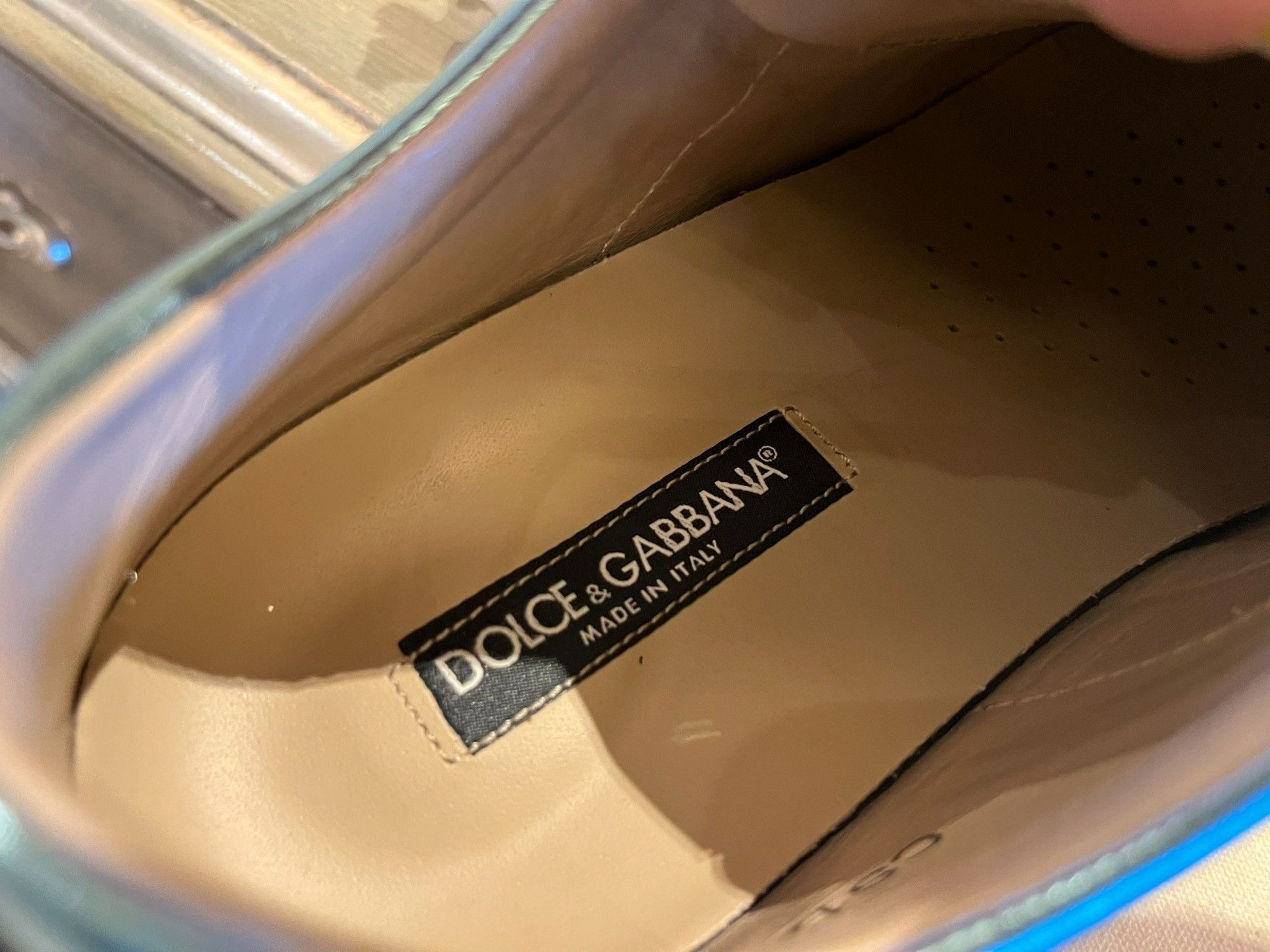 Dolce & Gabbana Dolce Gabbana Metallic Reflective Sneakers Size US 7 / EU 40 - 4 Thumbnail