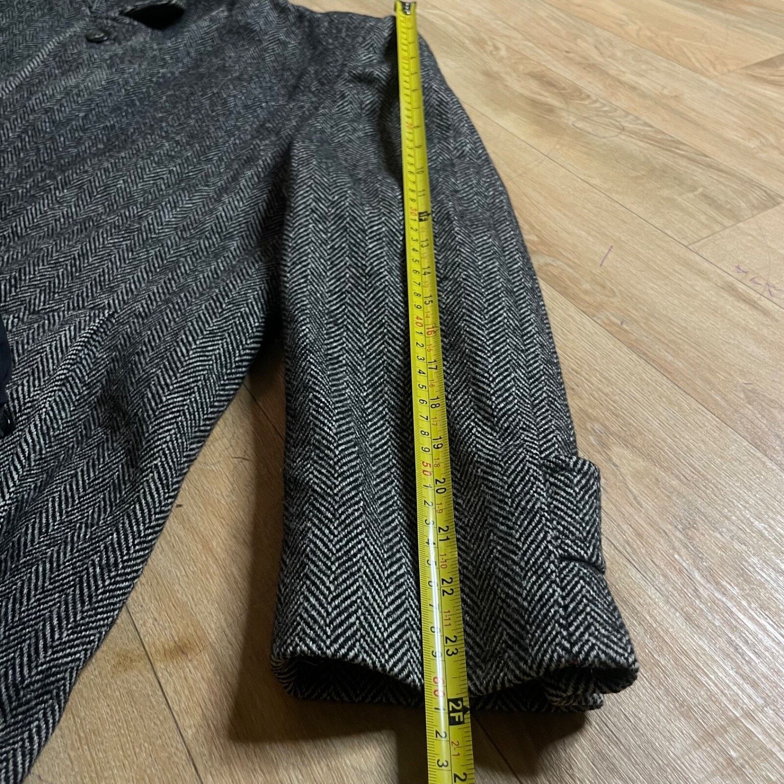 Burberry VINTAGE burberry trench coat tweed ALPACA WOOL overcoat mens Size US M / EU 48-50 / 2 - 16 Thumbnail