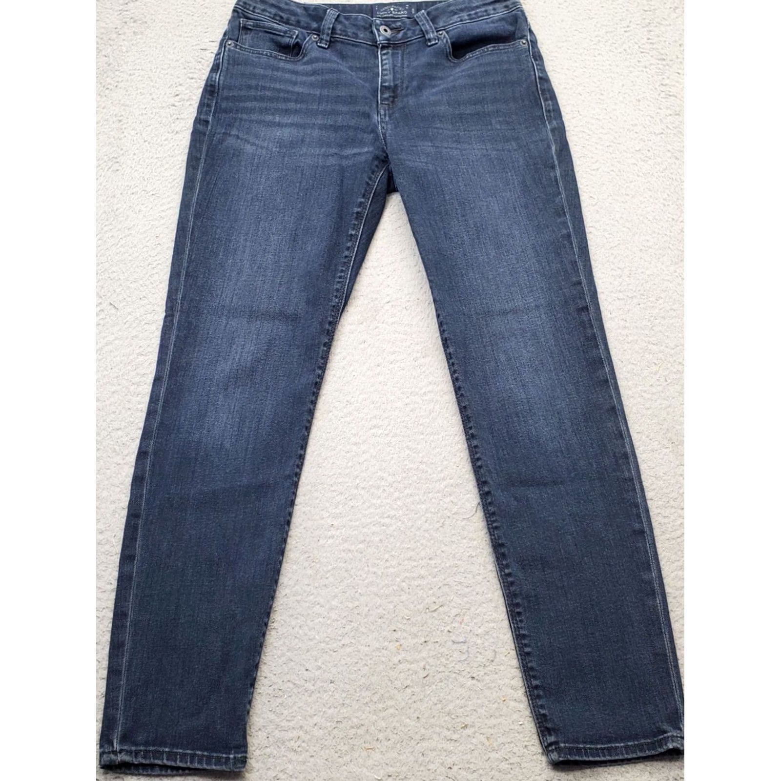 Lucky Brand Lucky Brand Sasha Super Skinny Jeans Women's Navy Low Rise 5-Pocket Design Size 8/29 XS-XXL (adjusted) Size 30" / US 8 / IT 44 - 2 Thumbnail