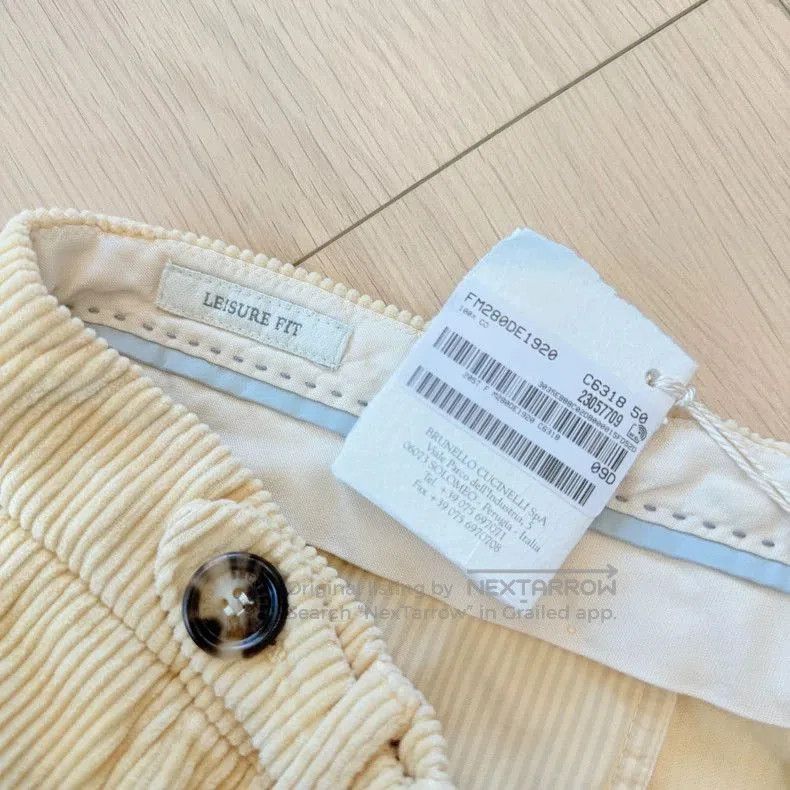Brunello Cucinelli Brunello Cucinelli Corduroy Casual Pants. Size US 34 / EU 50 - 4 Thumbnail