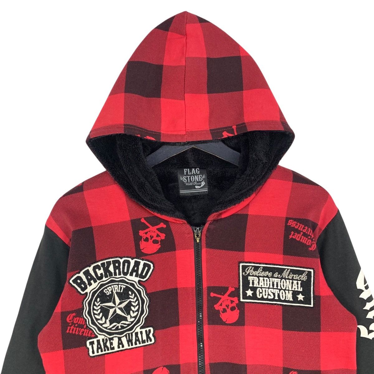 If Six Was Nine Vintage Flag Stone Japanese Brand Hoodie Big Logo Skulls Size US S / EU 44-46 / 1 - 8 Thumbnail