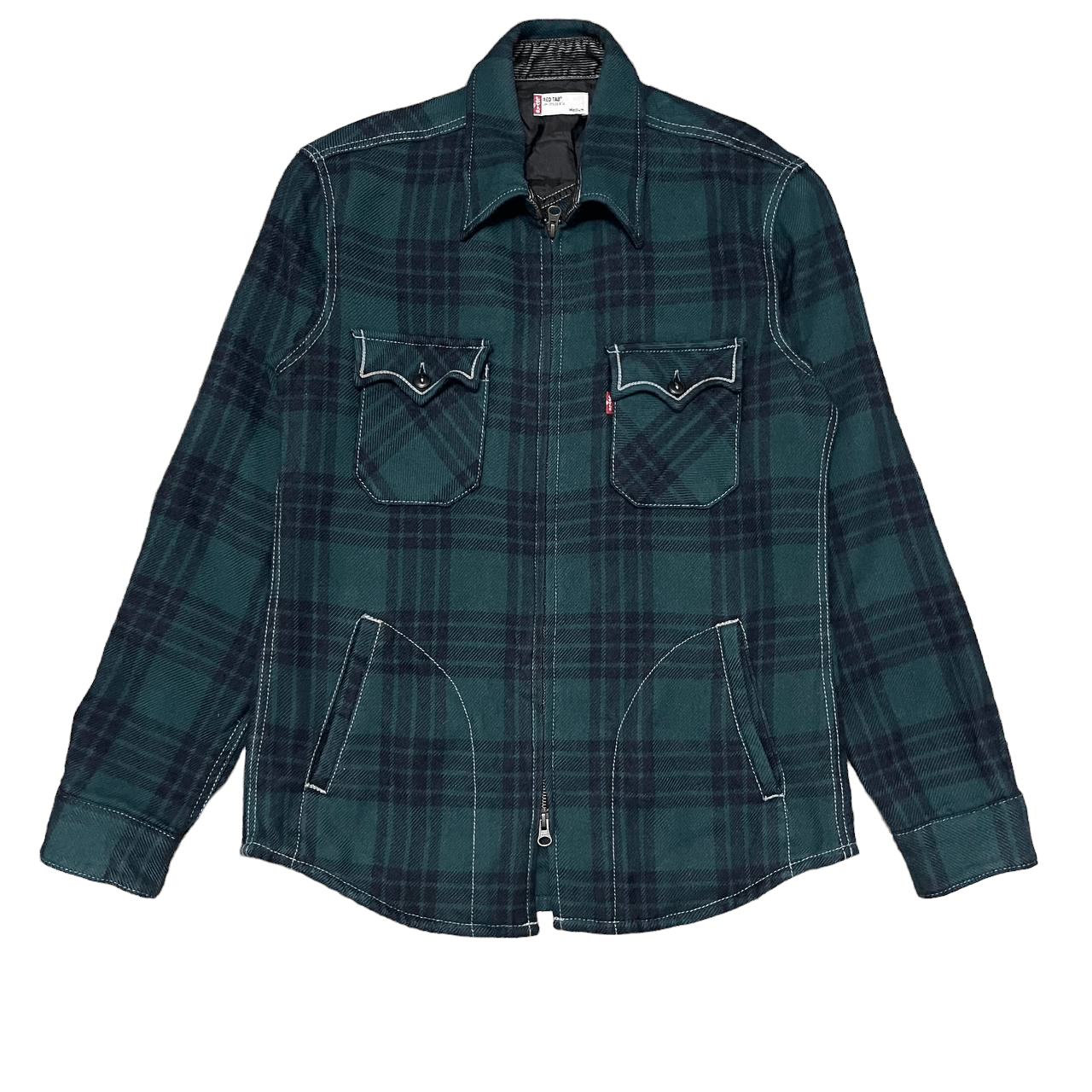 Levi's Vintage Levis Red Tab Flannel Zipper Jacket Size US M / EU 48-50 / 2 - 1 Thumbnail