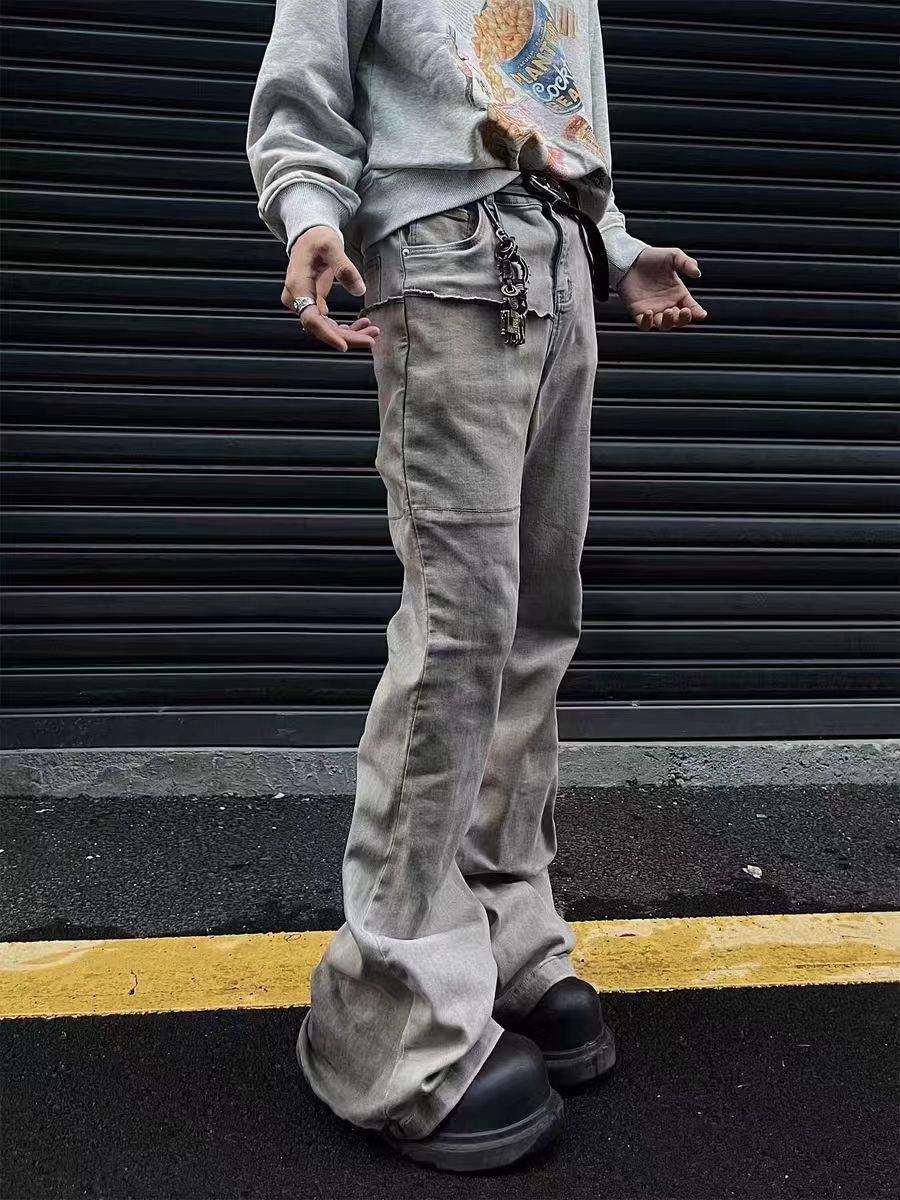 Jean Baggy Stacked Flare Denim Jeans Size US 28 / EU 44 - 2 Thumbnail