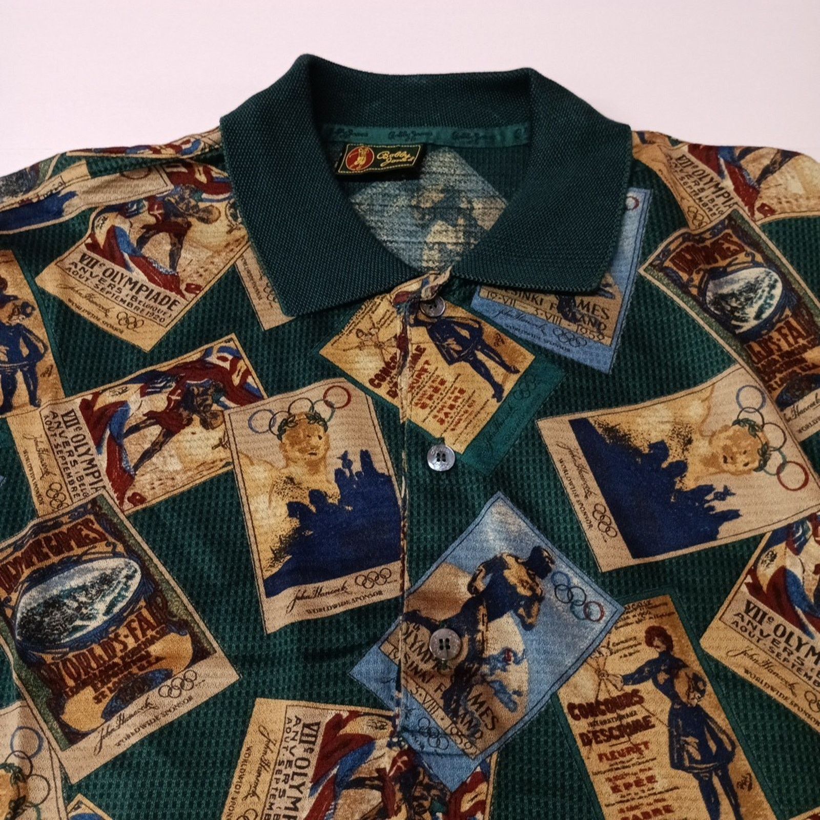 Bobby Jones Bobby Jones Golf Shirt Men's L Vintage Olympics Print ITALY Size US L / EU 52-54 / 3 - 2 Thumbnail
