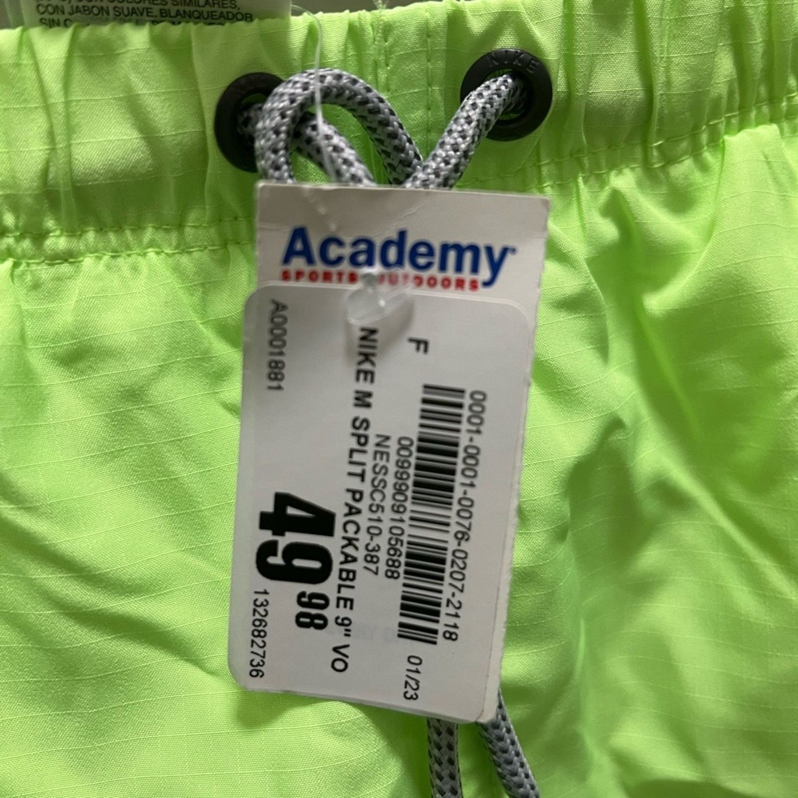 Nike Nike Men Small Neon Swim Trunks Pockets with Netting Size US 29 - 3 Thumbnail